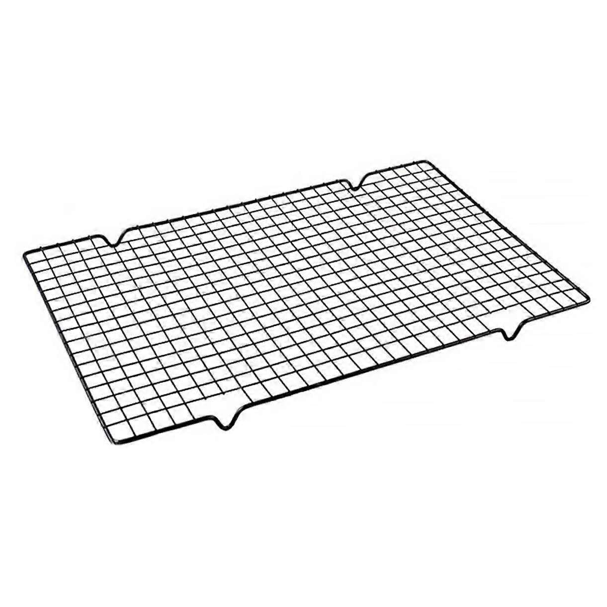 Grill Net Non-Stick Cooking Grate for Outdoor BBQ Iron Cooling Rack for Cakes and Vegetables 16x10 Inches
