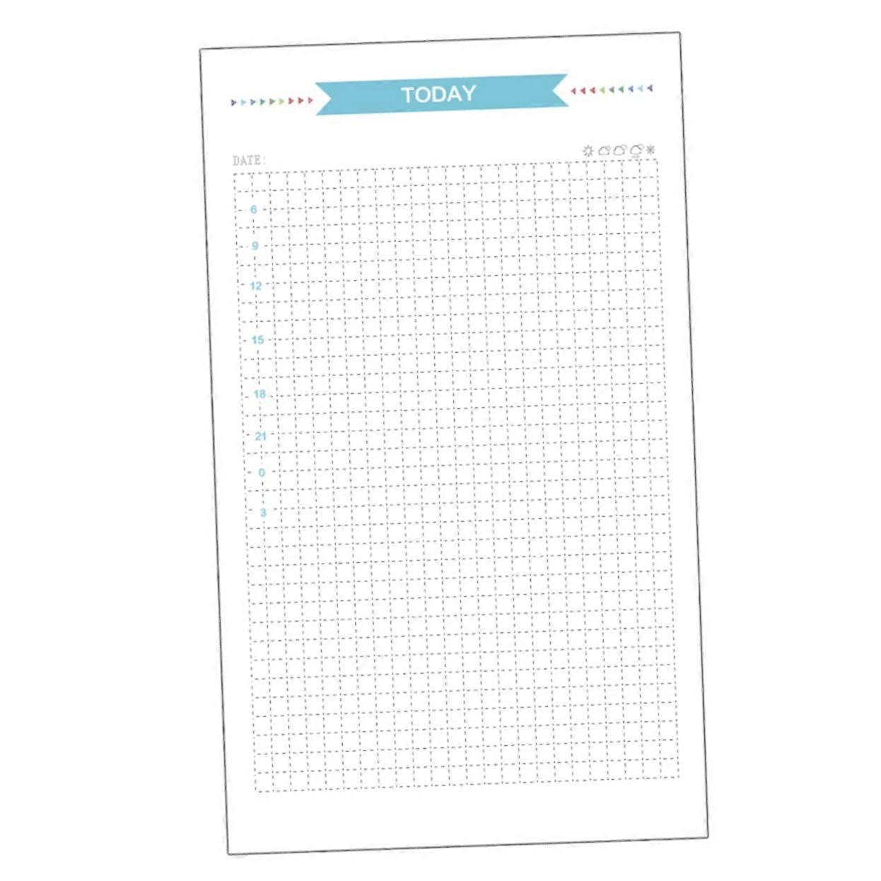 40 Sheets Graph Paper Loose Leaf College Ruled 6 Ring Binder Refill A6