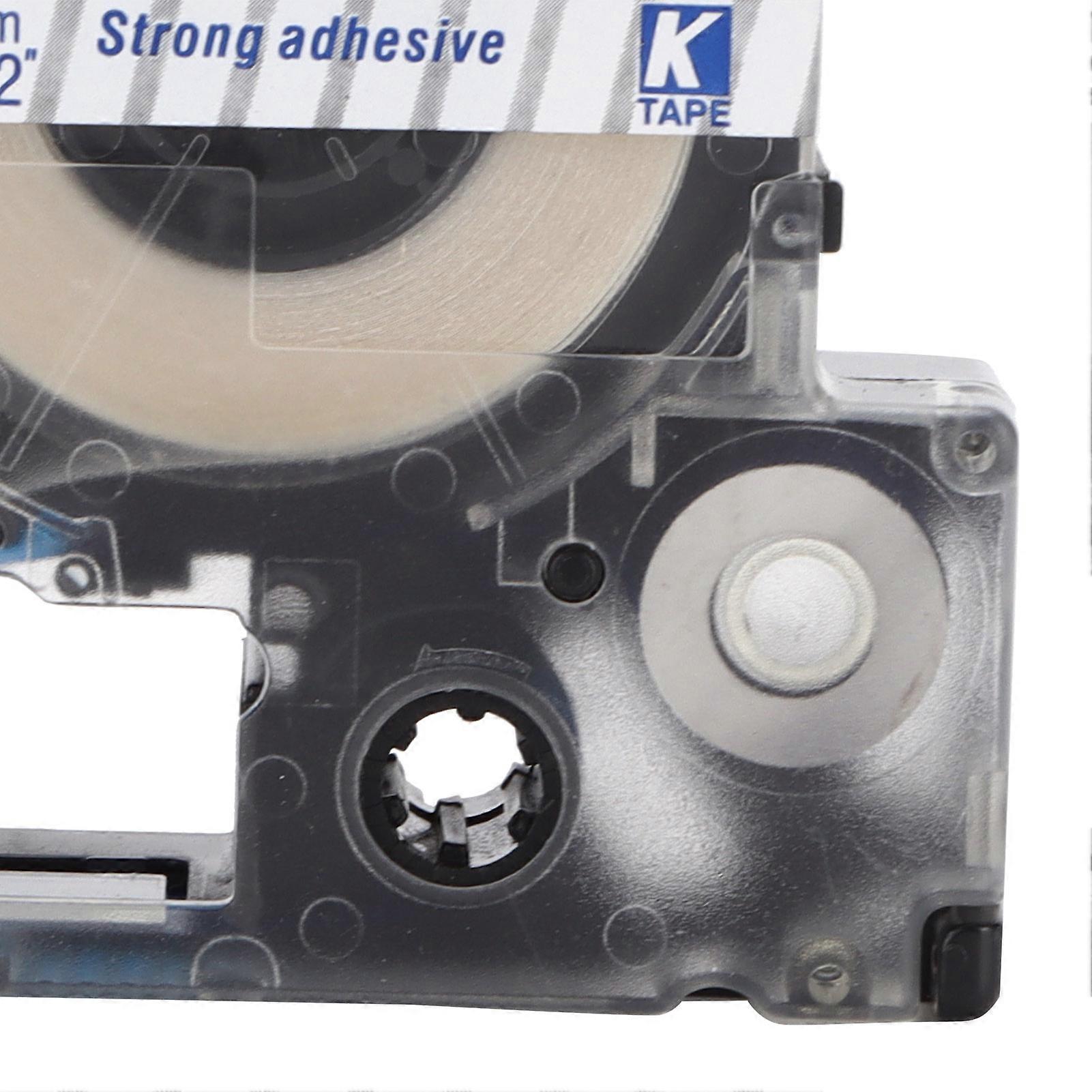 Labeling Tape Corrosion Wear Resistance 12mm Anti Corrosion Label Making for KING JIM Printer