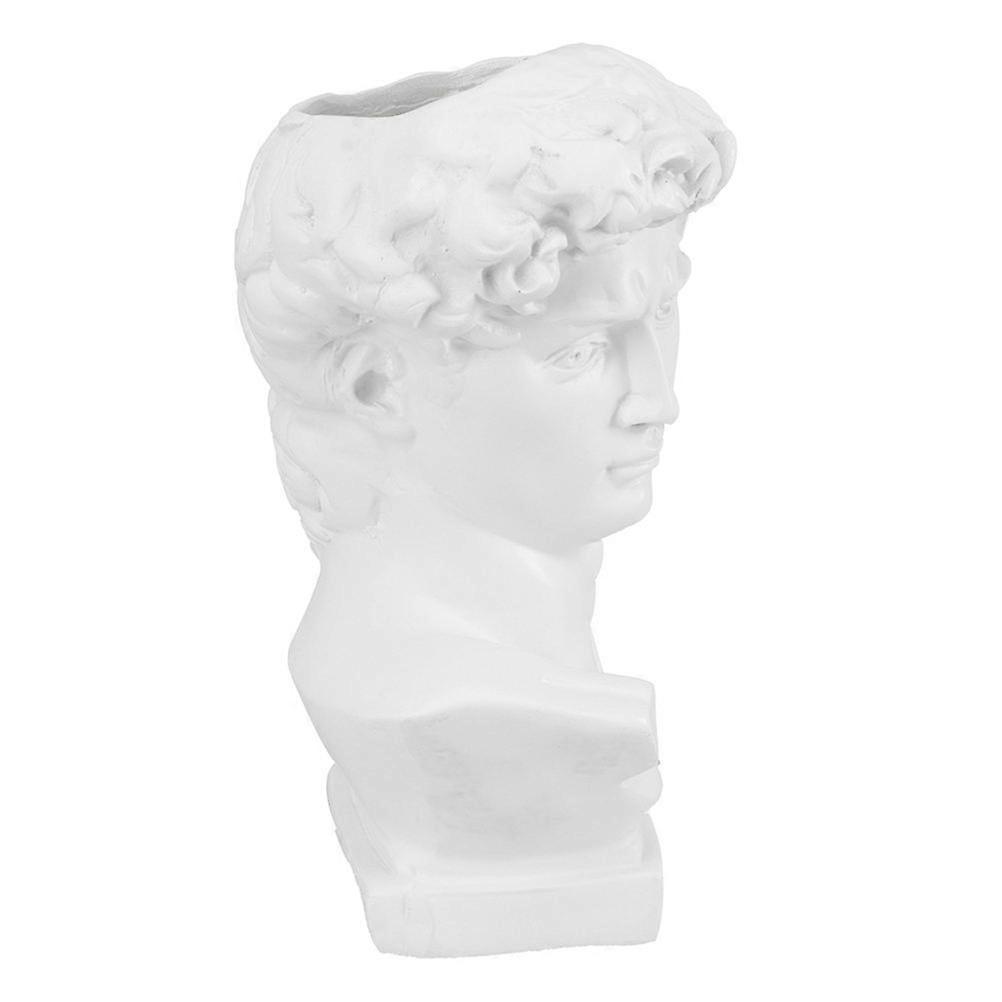 Hemoton White Resin Flower Arrangement Container for Decoration 1pc