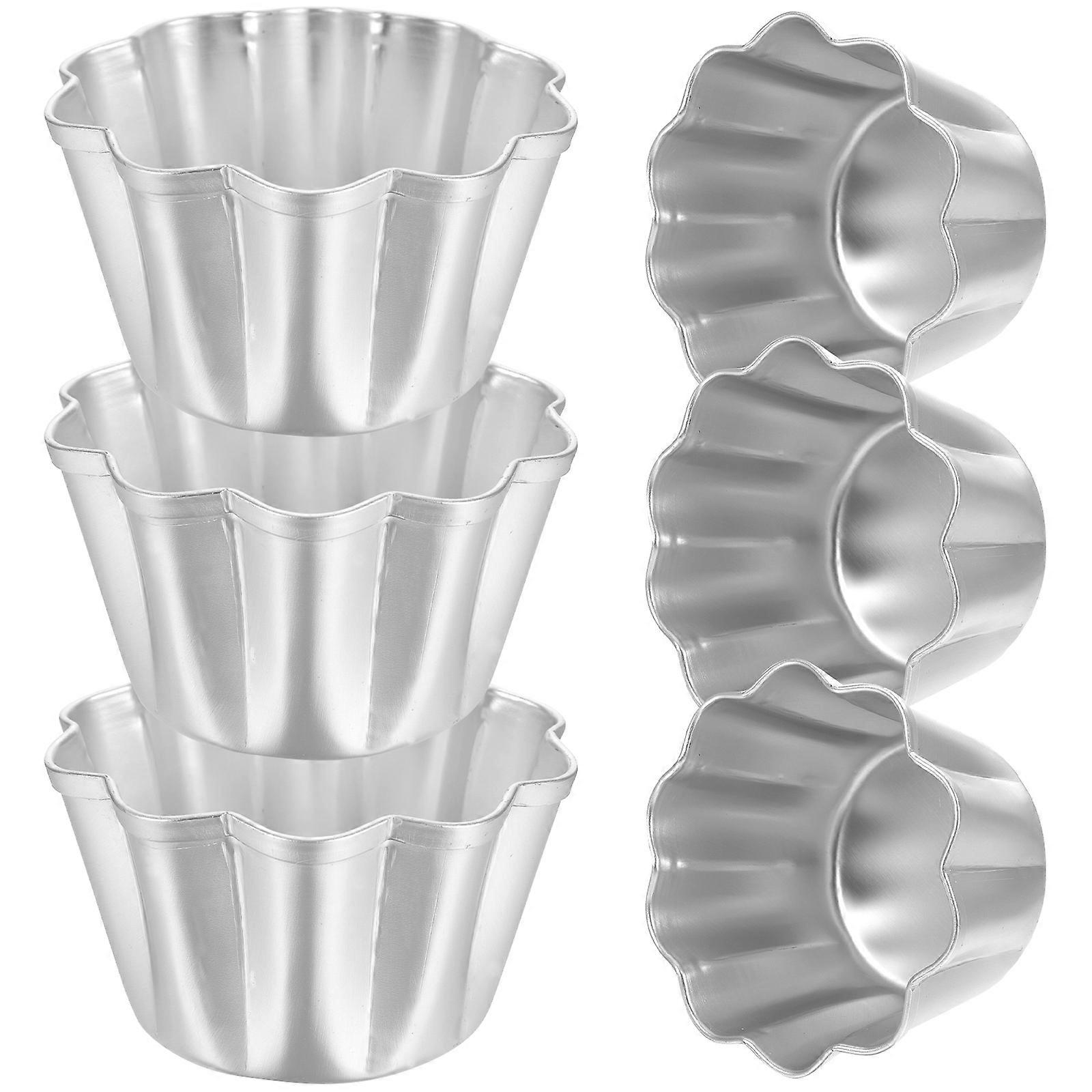 a refined product description based on your input:

 

**6pcs Heat Resistant Aluminum Alloy Pudding Molds – Non Stick Cupcake Pans for Baking Mini