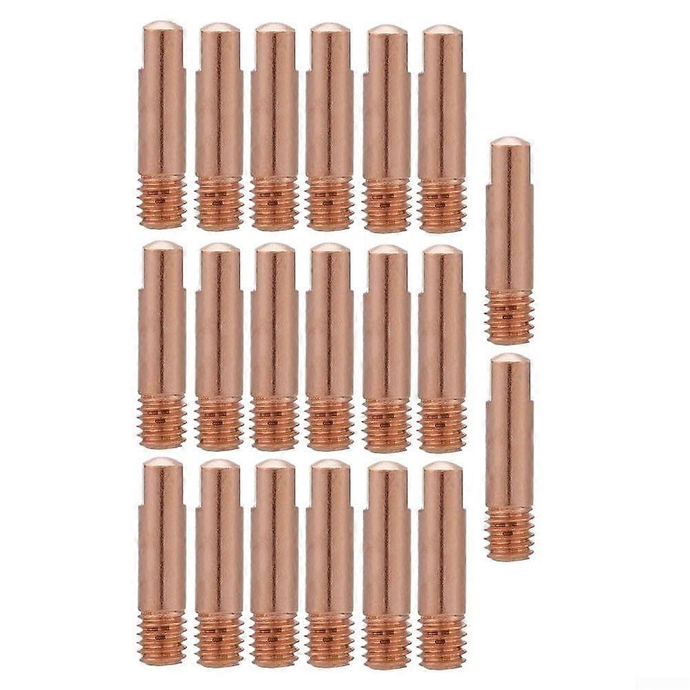 Nozzles for MB15AK welding torch, optimized design for smooth wire feeding and roundness accuracy (1.0 mm), 20 pieces.