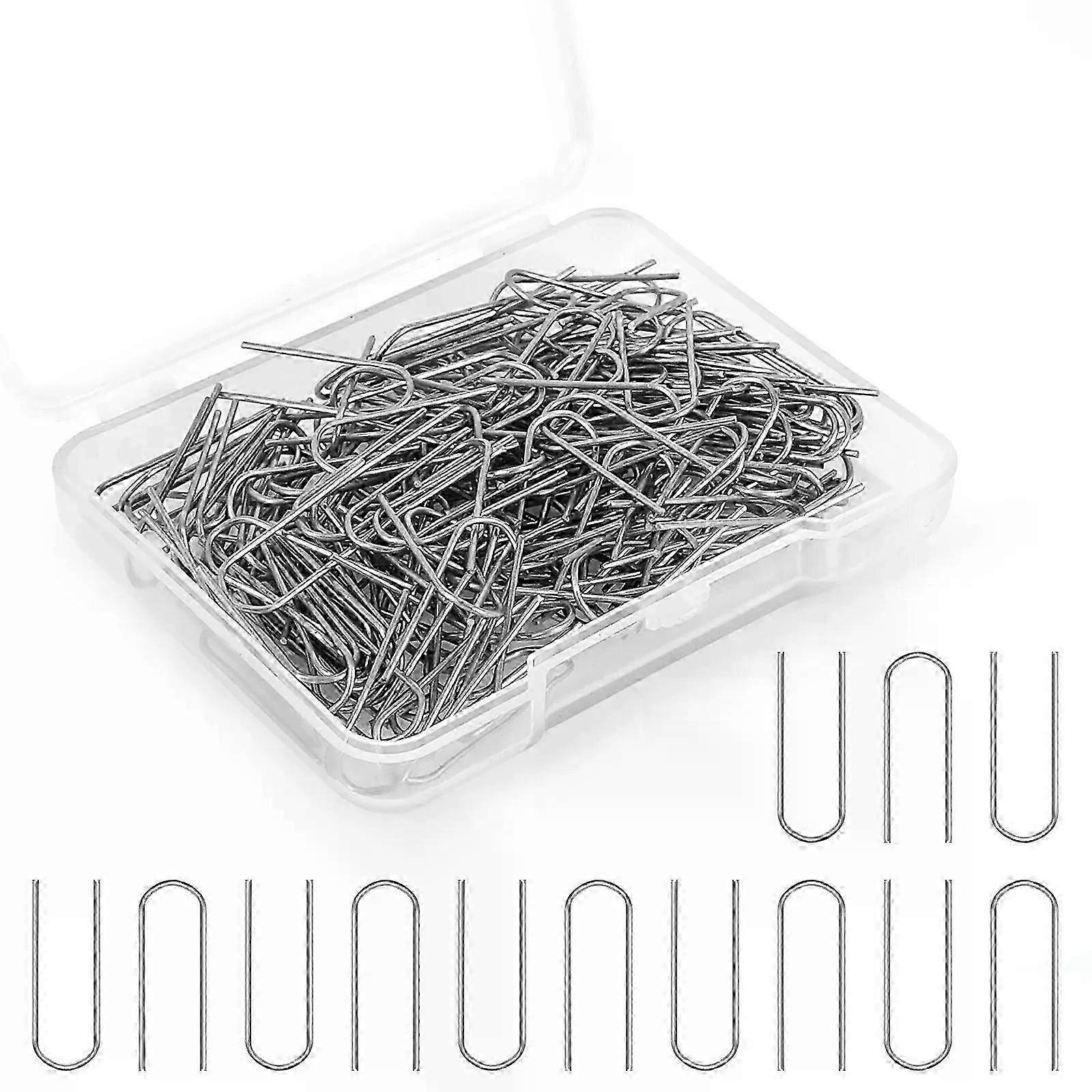 50/100/200pcs Tungsten Wire Pottery Ornament High Temperature Nichrome Wire Jump Rings 21 Gauge U-Shaped Ceramic Hanging Hook