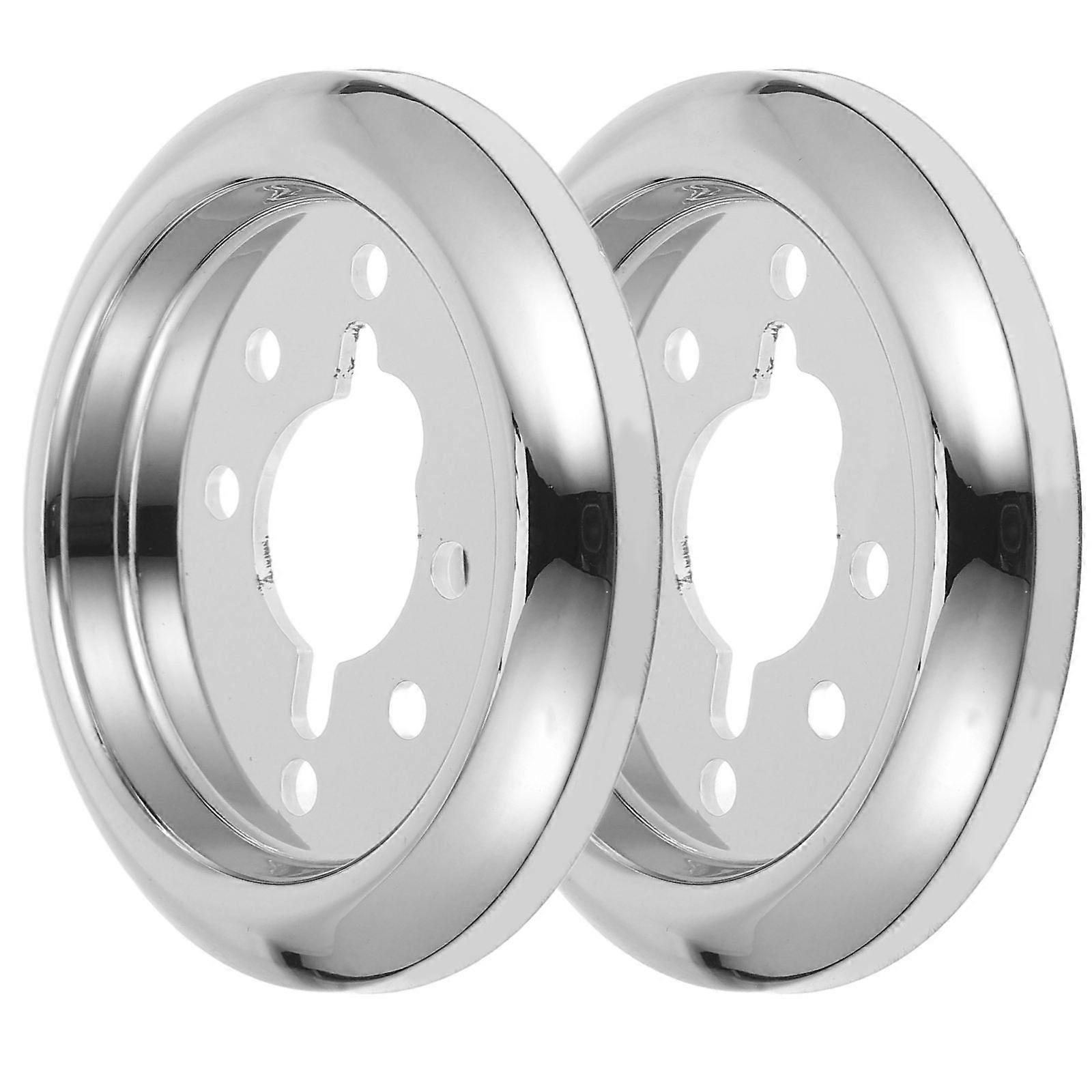 Gas Stove Control Knob Base Replacement 2pcs Easy Install Cooktop Knob Plate Outdoor BBQ Grills Durable Versatile Compatibility Sleek Design