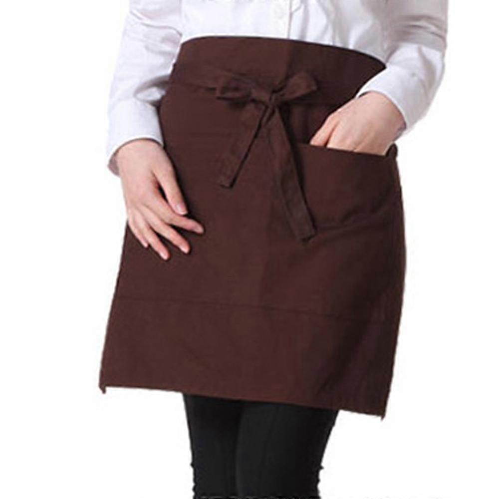 Server Aprons for Women Men with 2 Pockets Waterproof Cute Waitress Waiter Apron Waist Apron for