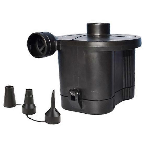 1 Set 4D Battery Air Pump with 3 Nozzles Portable Air Mattress Airbed Swimming Ring Pool Float Inflatables Electric Inflator Pump Outdoor Supplies