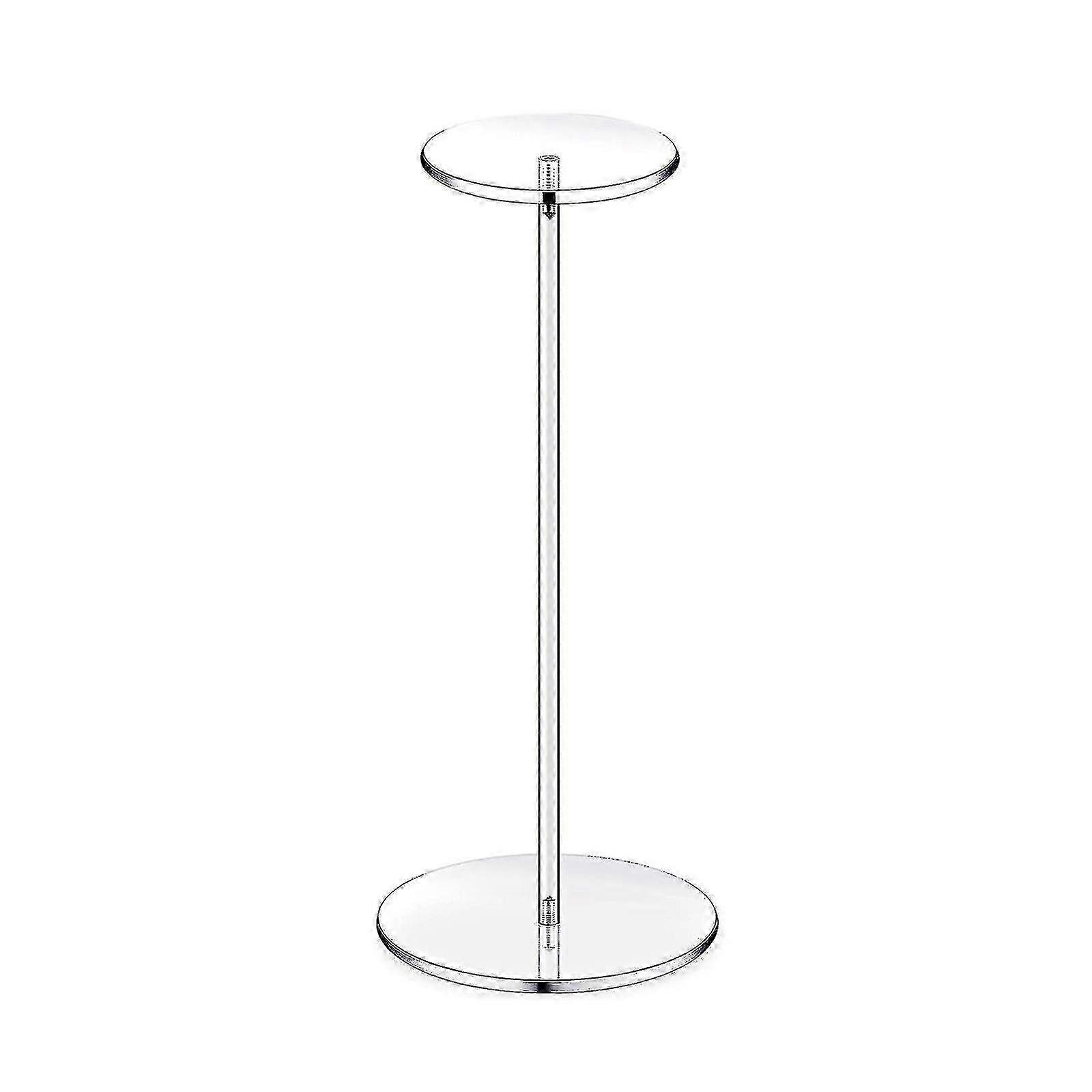 Clear Acrylic Hat Display Stand for Cowboy Hats, Wigs, Pedestal Rack with Sturdy Base OPMIUM
