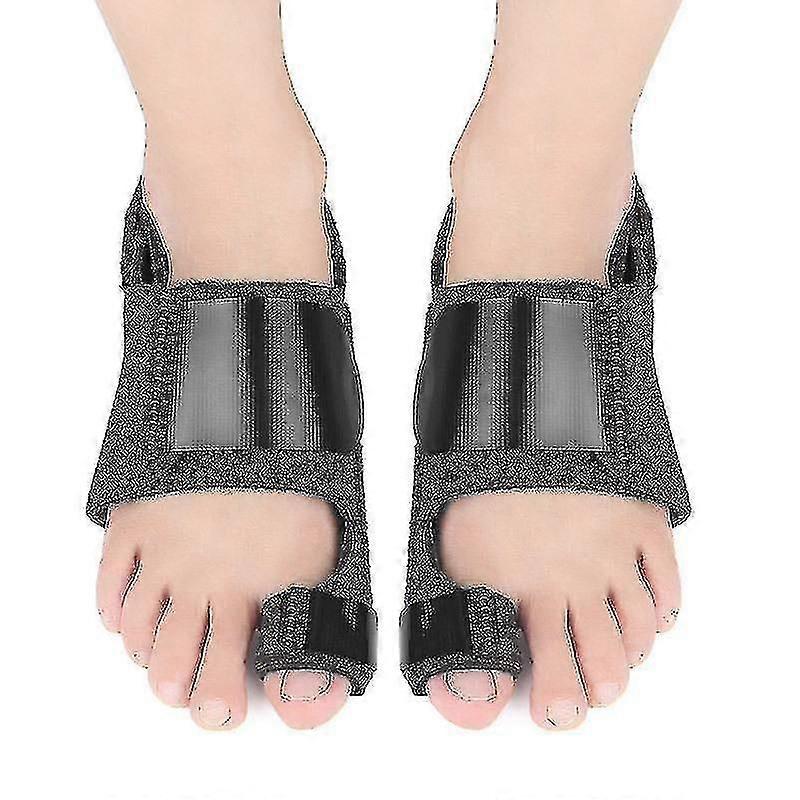 1 Double Toe Straightener Orthosis Support Pad, Used For Bunion Valgus Correction Pain Relief Bunion Splint Toe Guard Separator Support
