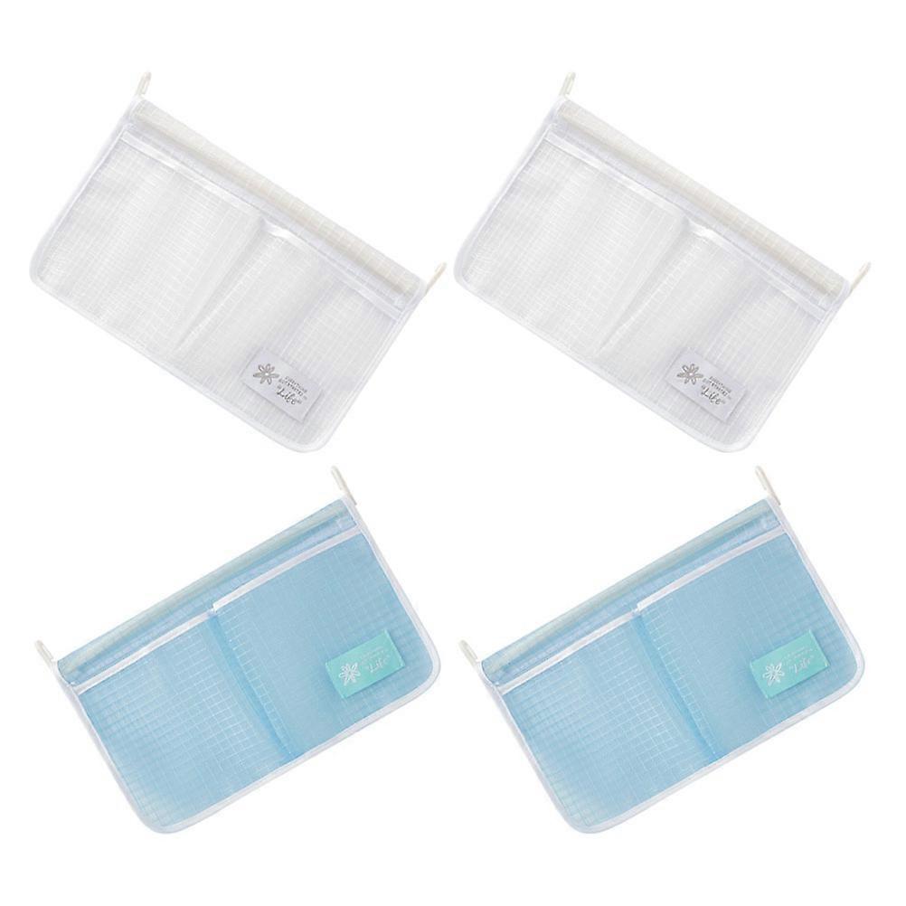 Here's a well structured product description and key features for the **"4pcs Refrigerator Door Organizer Bag Hanging Mesh Storage Bag With