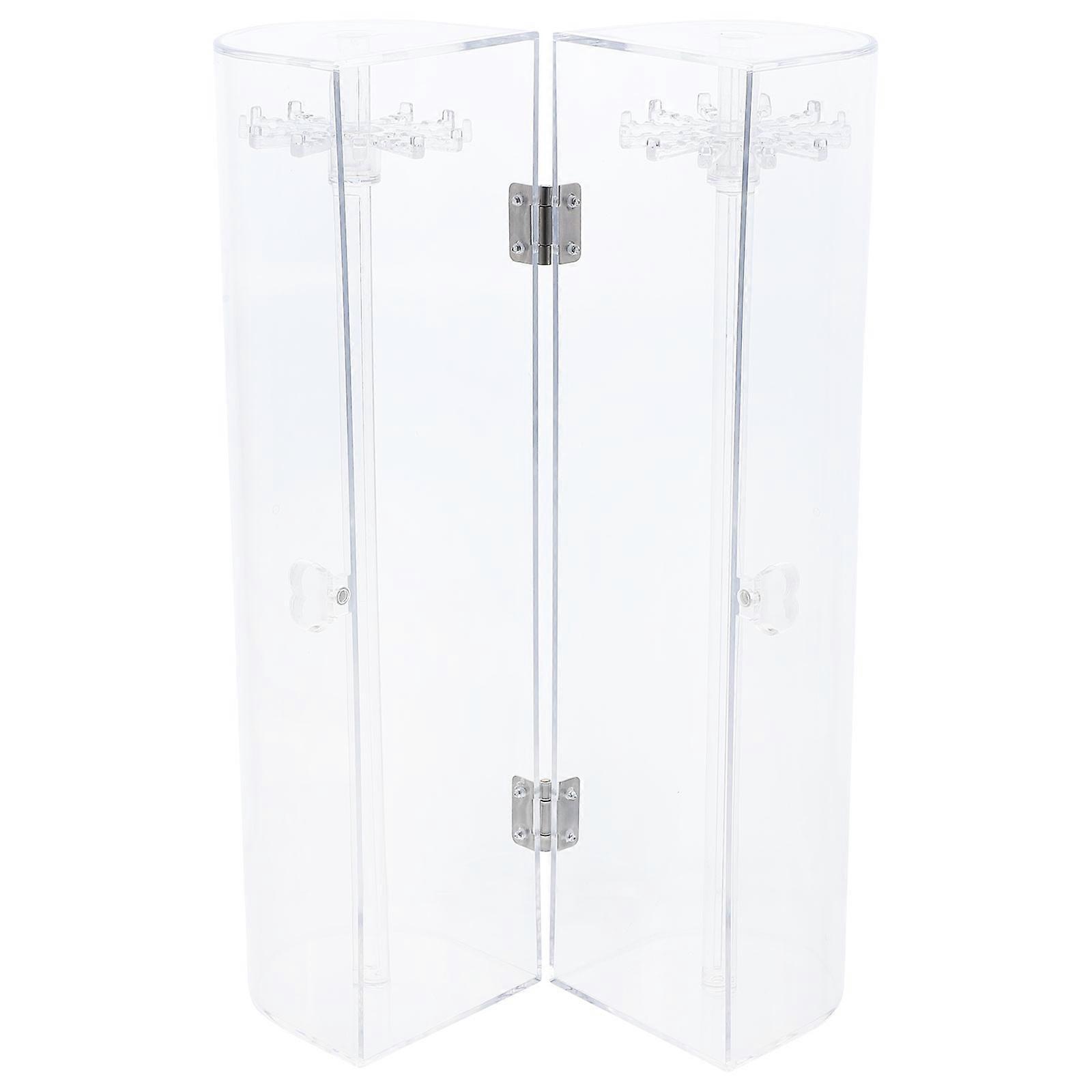 Transparent Acrylic Jewelry Case for Storage Rotatable Necklace Display Stand with Fine Workmanship