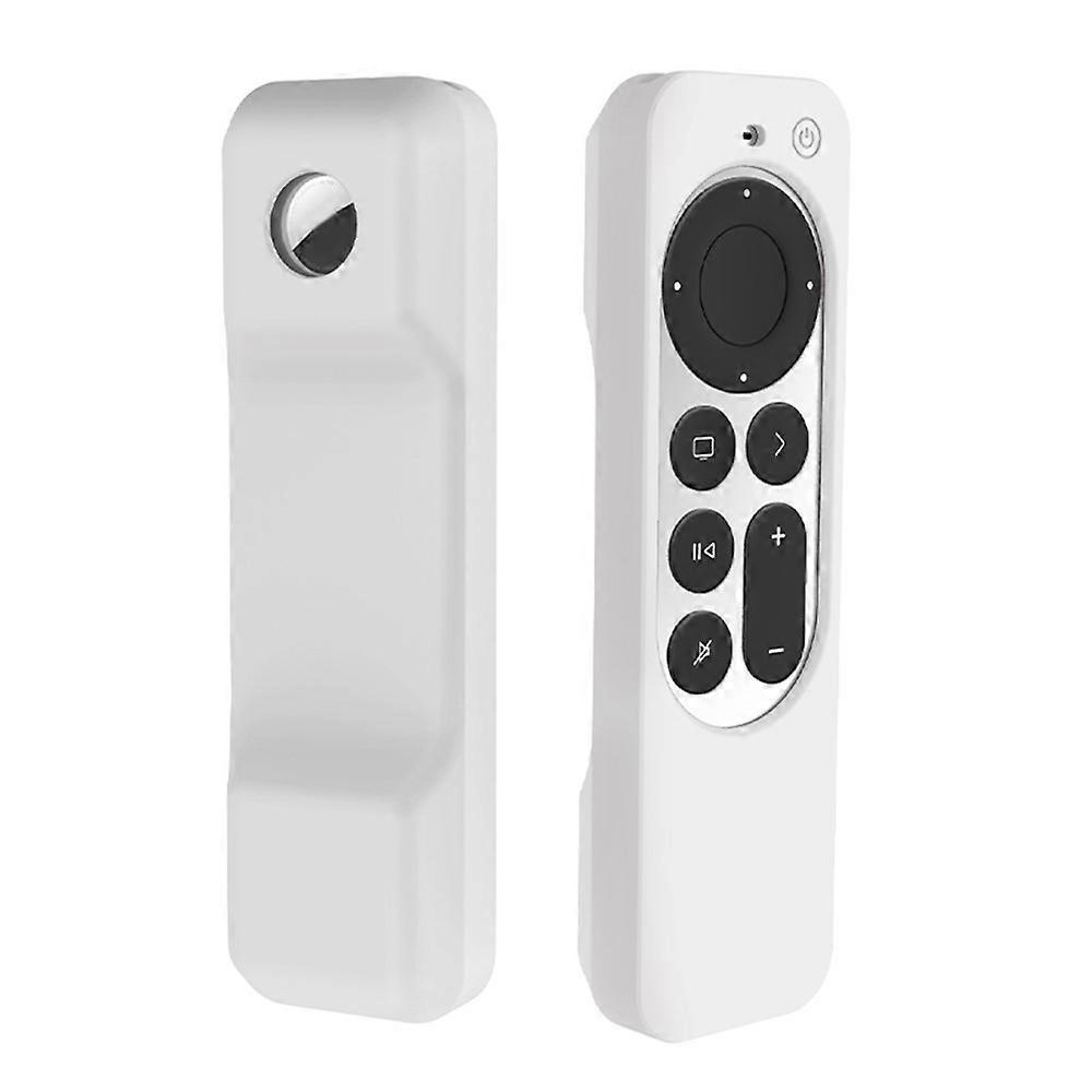 Compatible For Apple TV 4K 2021 + AirTag Remote Controller Silicone Case Anti-drop Protective Cover