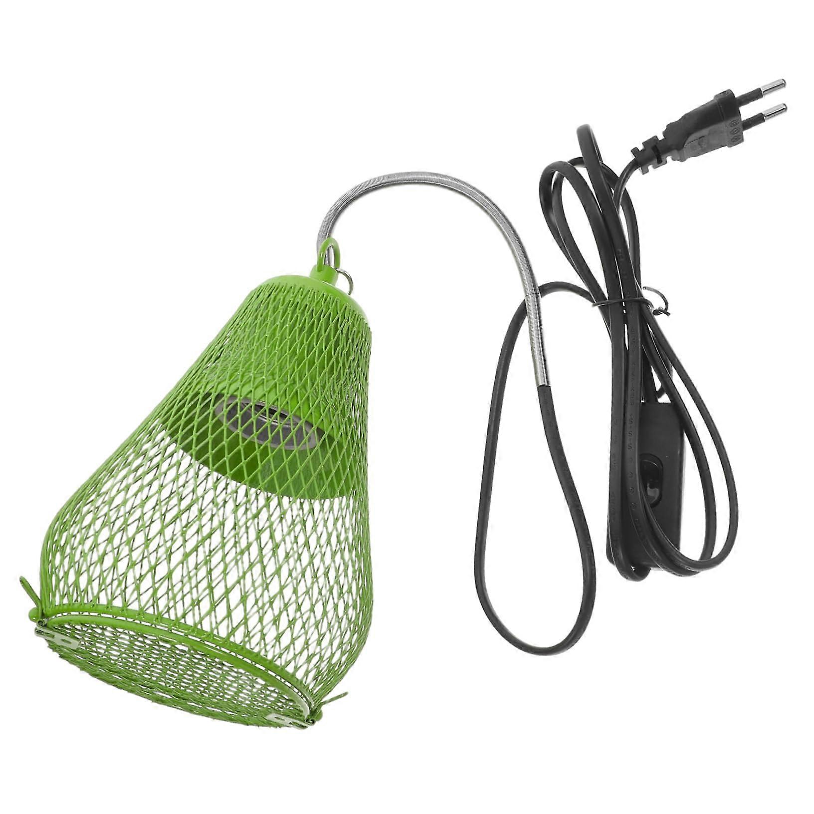 Reptile Heat Lamp Cage for Reptiles Bird Heater Iron Light Green