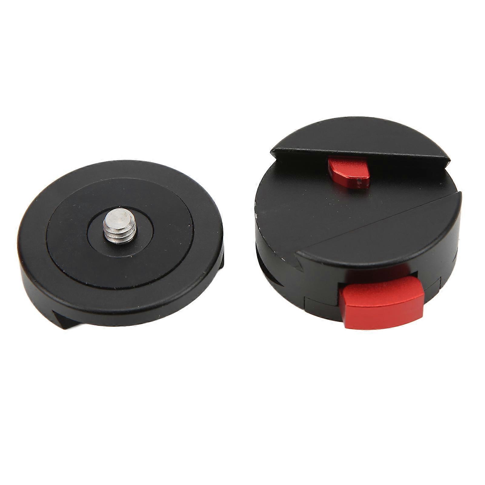 Ball Head Quick Release Plate Clamp Round Quick Release Clamp with 1/4in Screw for Digital Camera
