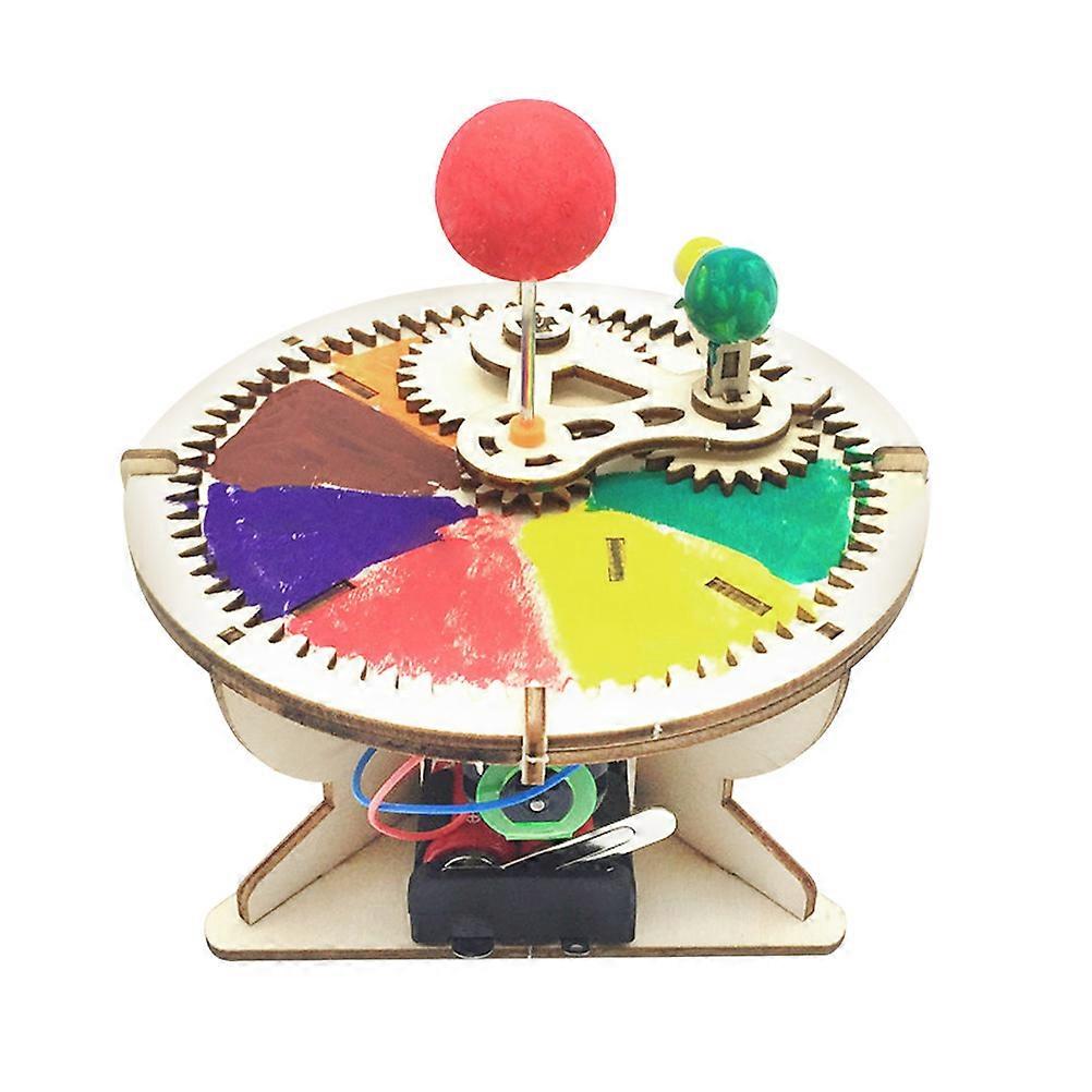 DIY Solar System Assembled Toy for Kids Playing with Electric Motor Science Model Made of Plastic