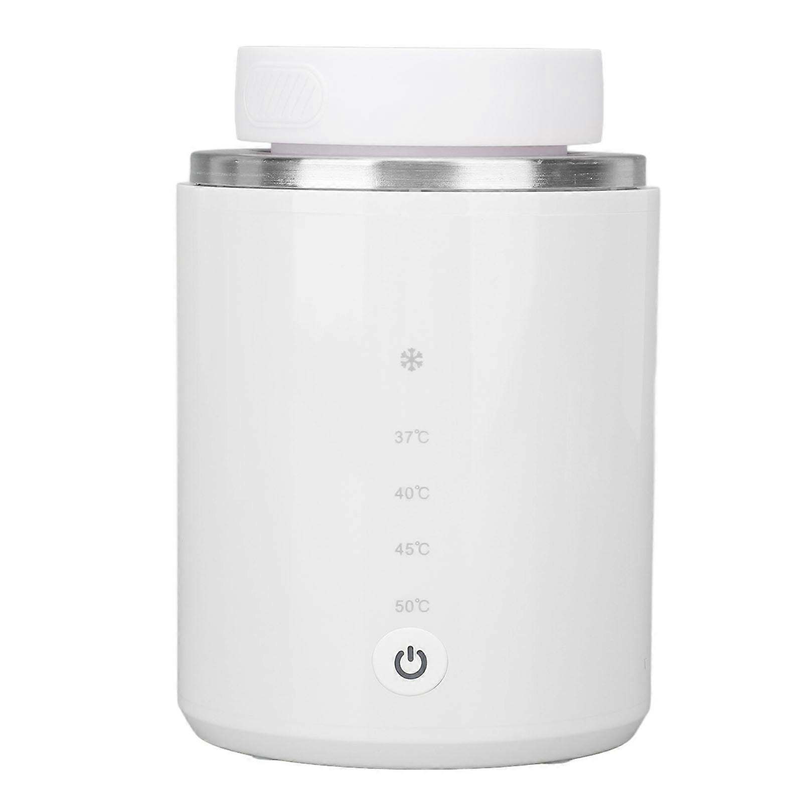 Baby Bottle Warmer with 2 Adapters Defrosting Rechargeable Feeding Bottle Warmer with 4 Temperature Selection 