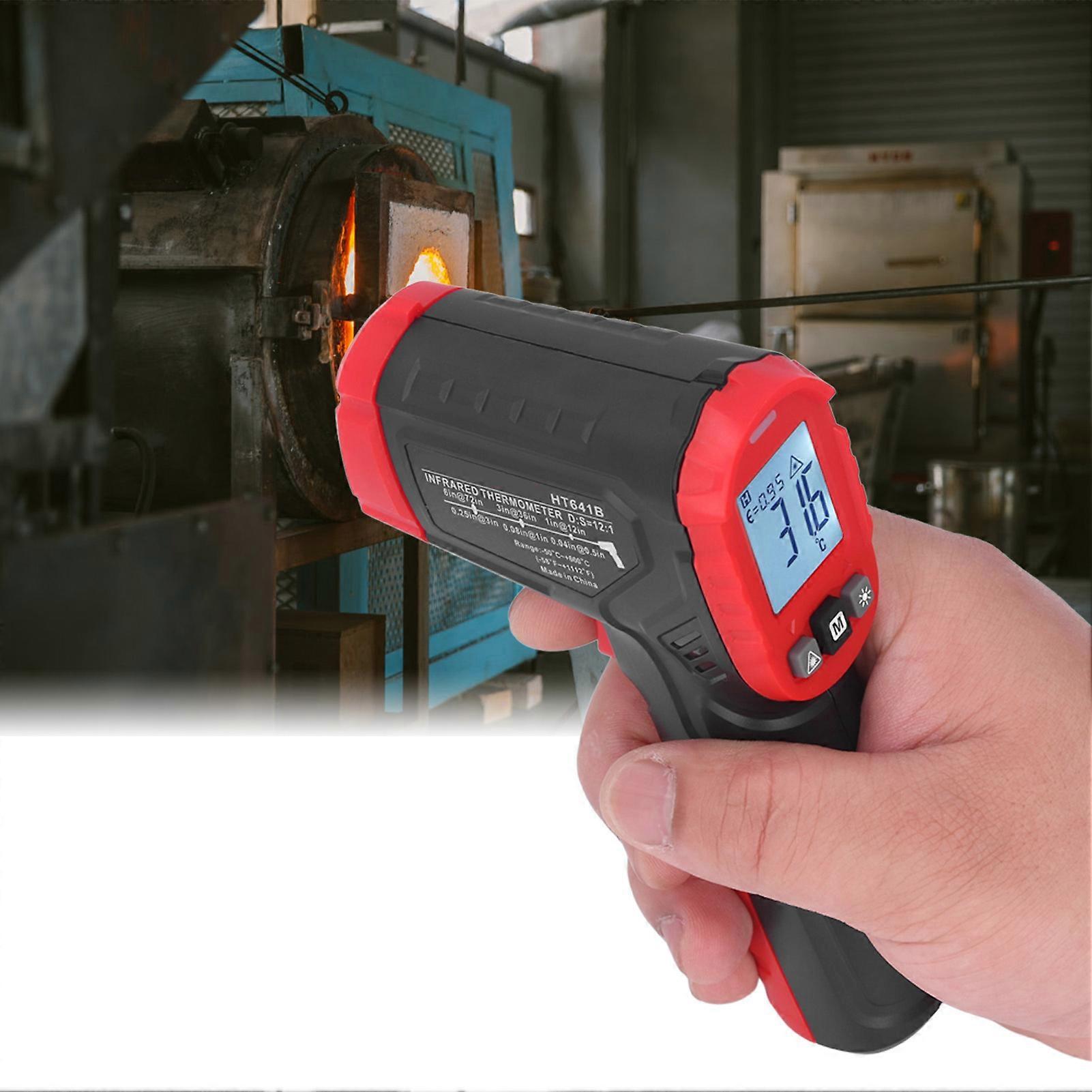 HT641B Infrared Thermometer High Accuracy Non Contact Temperature Measurement Tool for Industry