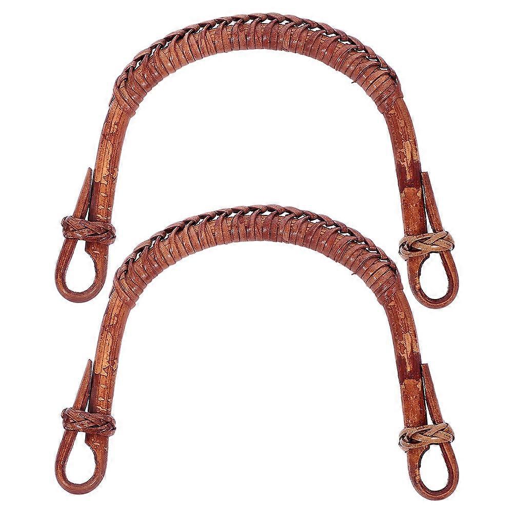 Rattan Teapot Handle Replacement and Heatproof for Ceramic Pottery Use Light Brown U Shape