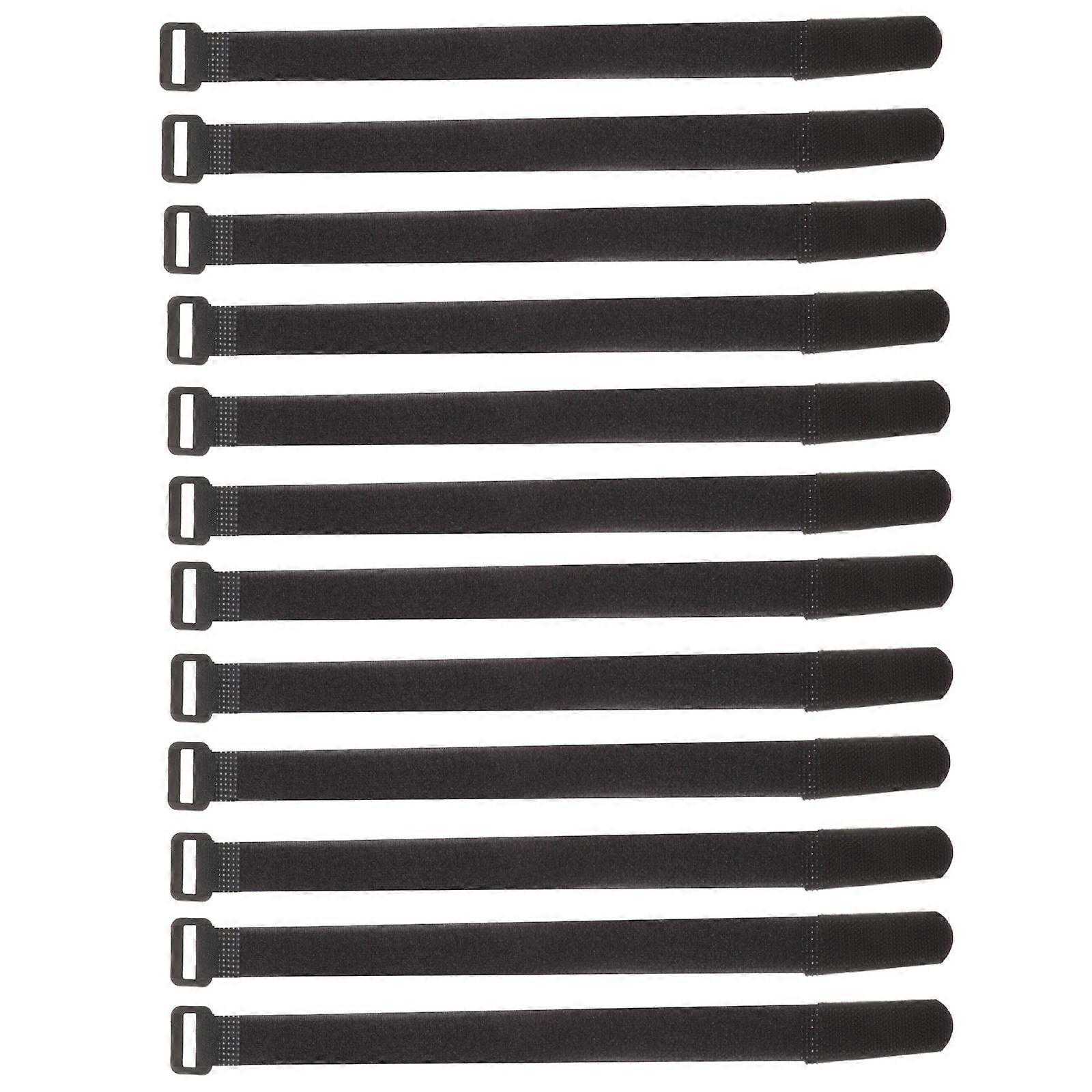 Nylon Bike Cable Ties 12Pcs Reusable Straps Perfect For Office Organization 30X2.7Cm Practical Binding Option