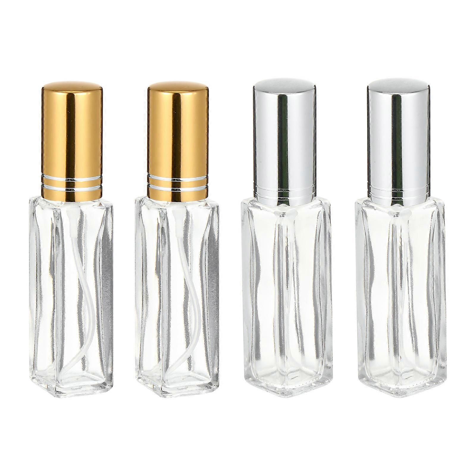 Small Perfume Spray Bottle Refillable Assorted Color For Dressing Tables Mirror Tray Display 10ML 4Pcs