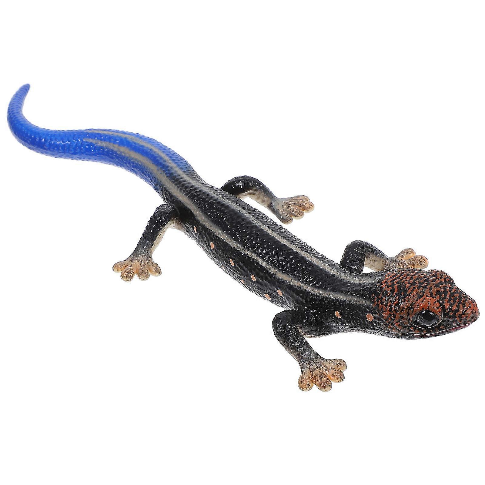 Lifelike Handmade Lizard Model Reptile Figurine for Home Garden Party Decoration – Unique Eye Catching Design for Versatile Use