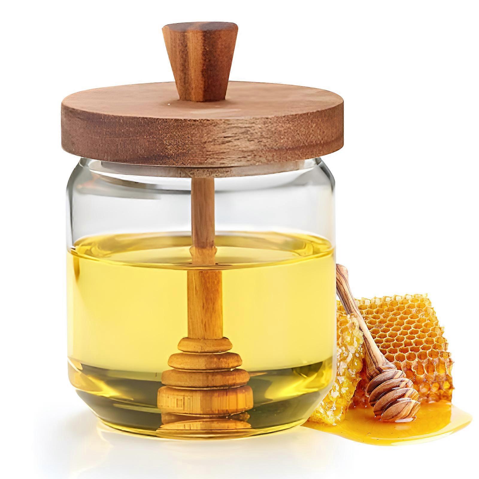 Honey Jar with Stirring Stick