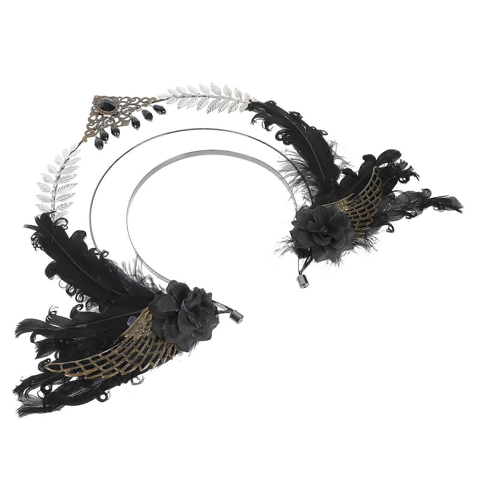 Feathered Headpiece, Retro-Inspired Design for Modern Celebrations, Versatile Use