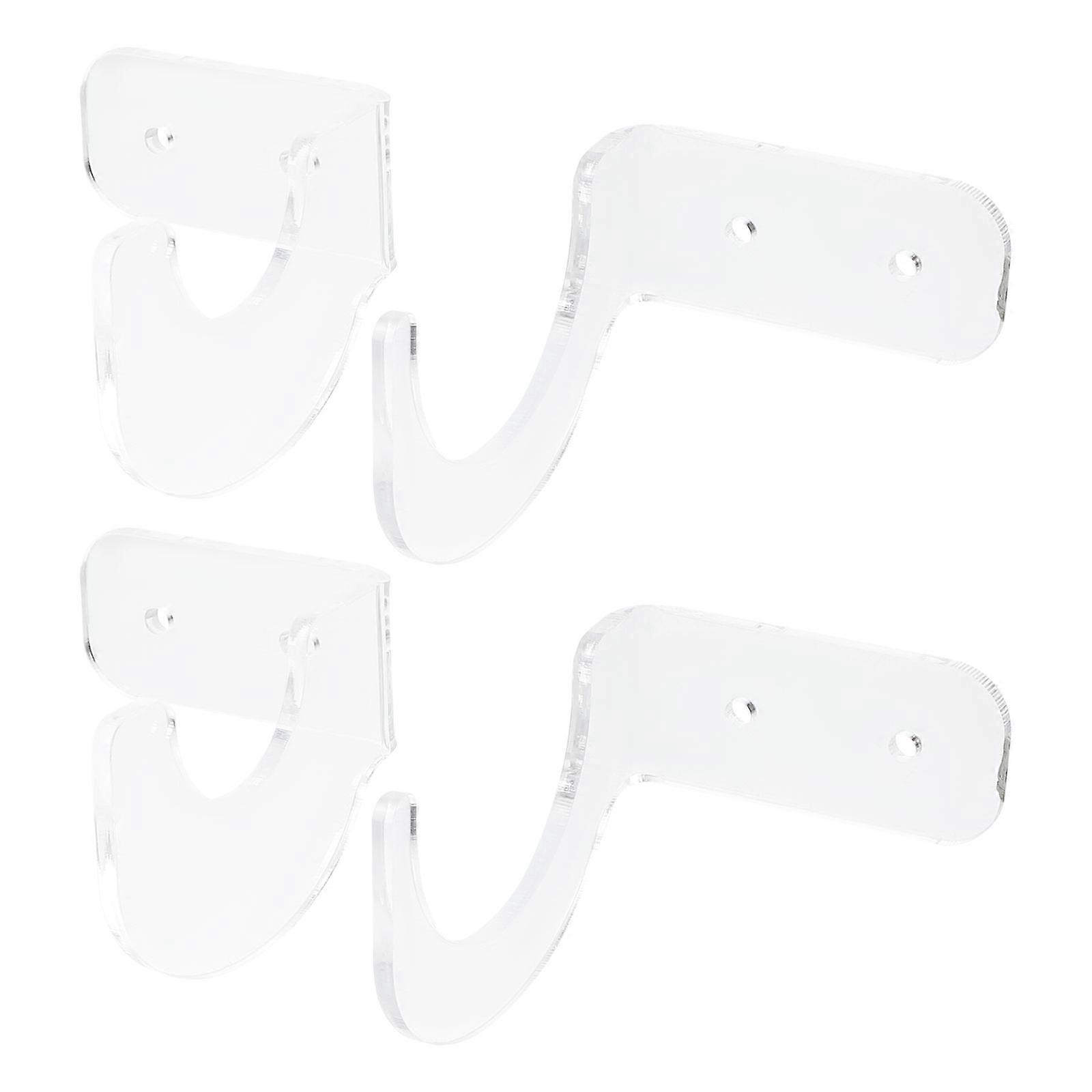 Acrylic Bat Display Stand for Storage Use Transparent and Durable with Natural Texture Fits Home Style 2 Pairs