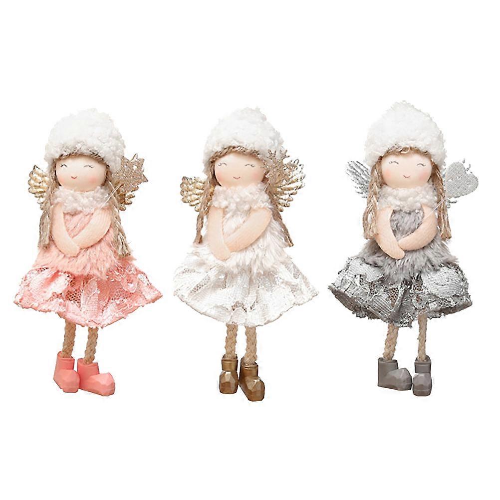 DIY Crafts Christmas Decorations 3Pcs Assorted Color Pendants Perfect For Tabletop And Window Display