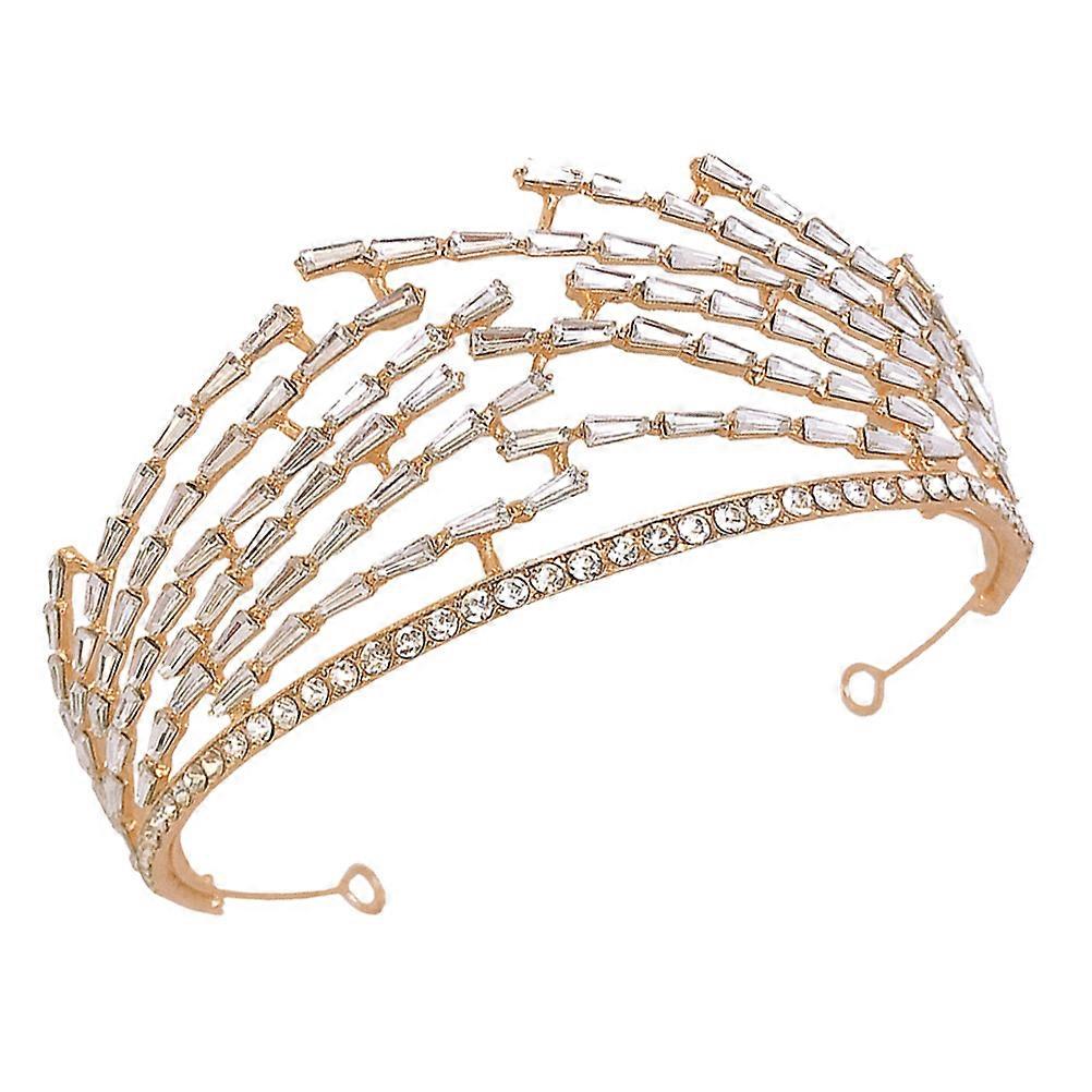 Golden Pearl Clip Hairband for Decoration Beautiful and Fashionable Bridal Accessory 1 Pc