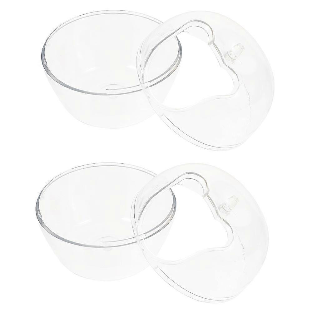 Transparent Hamster Sand Bath Container Durable & Easy to Clean Bath Tub for Chinchillas and Hamsters, Compact Design for Cages