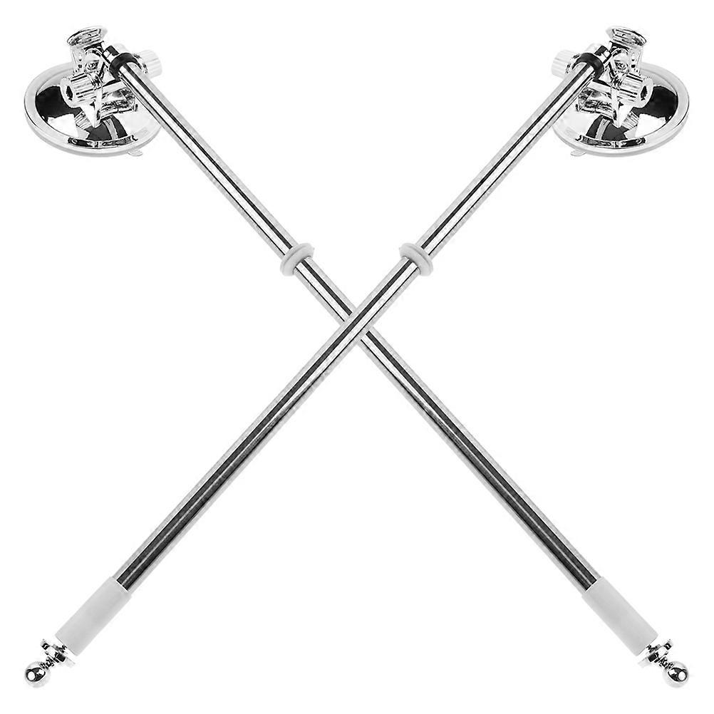 2pcs Flagpole Mounting Base Suction Cup Pole Bracket for Small Flag Display Holder