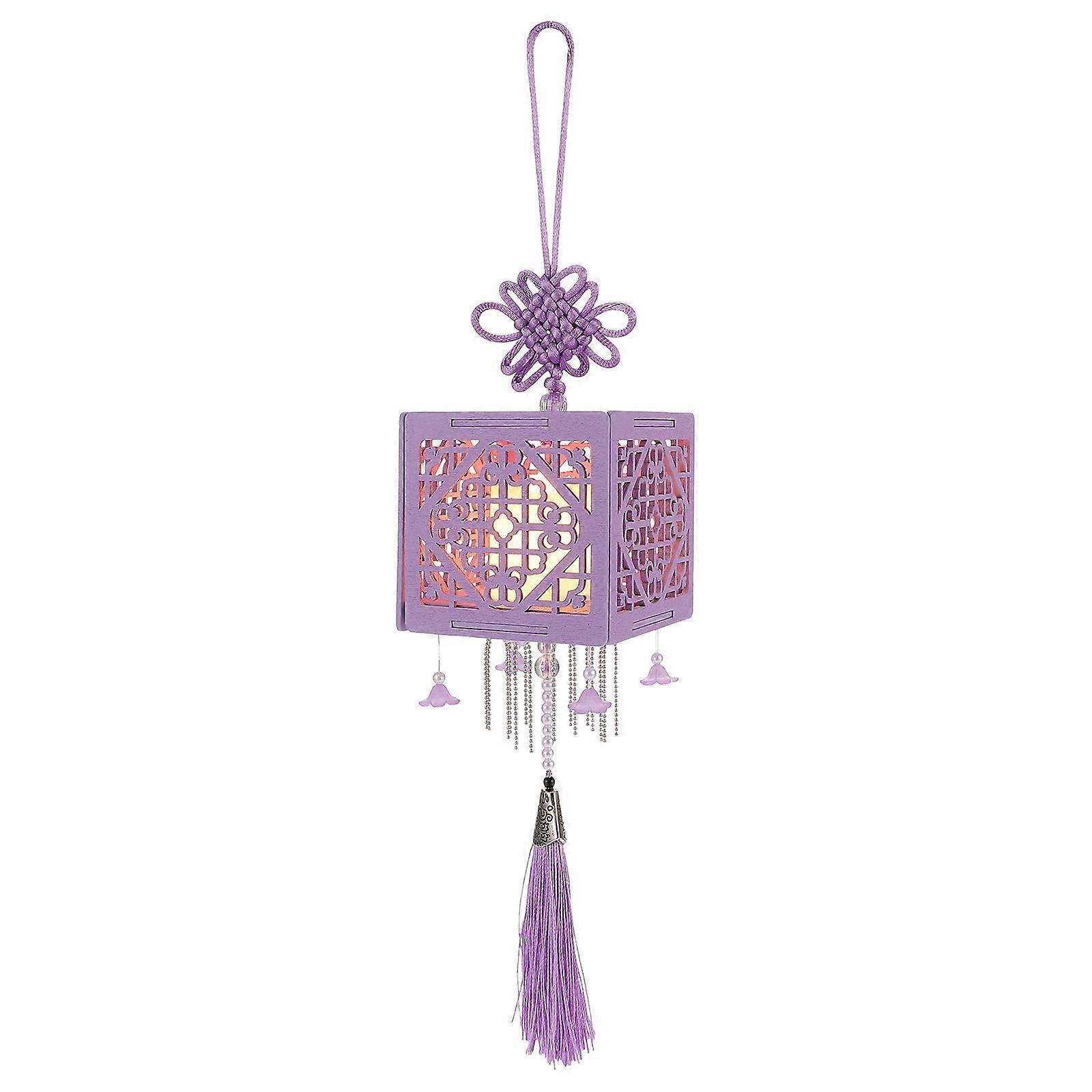 1 Set Of Decorative Lantern Making Material Perfect For Home Decoration During Festivals With Led Light