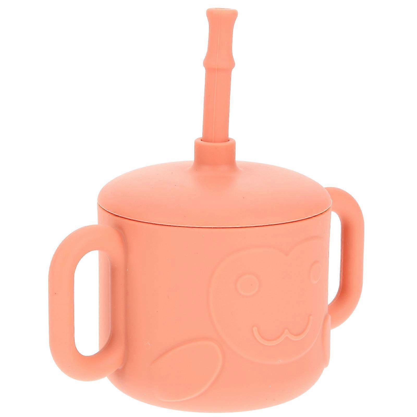 Kids Drinking Cups Silicone Sippy Cup For Toddlers 12X9CM Watermelon Red Holds Milk Water Juice 1 Set