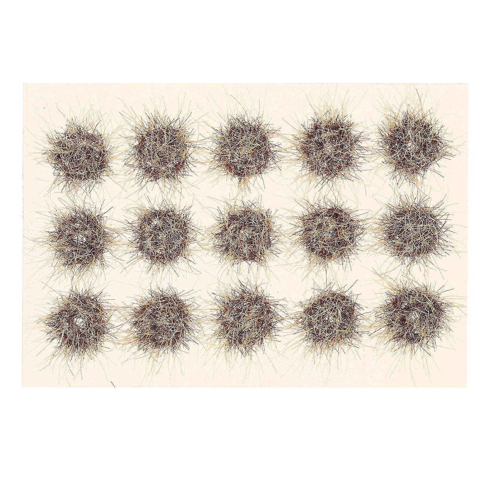 Model Grass Miniature Artificial Grass Cluster for Tabletop Wargaming Terrains Khaki 1.00X1.00X0.80CM Easy Application 1Set