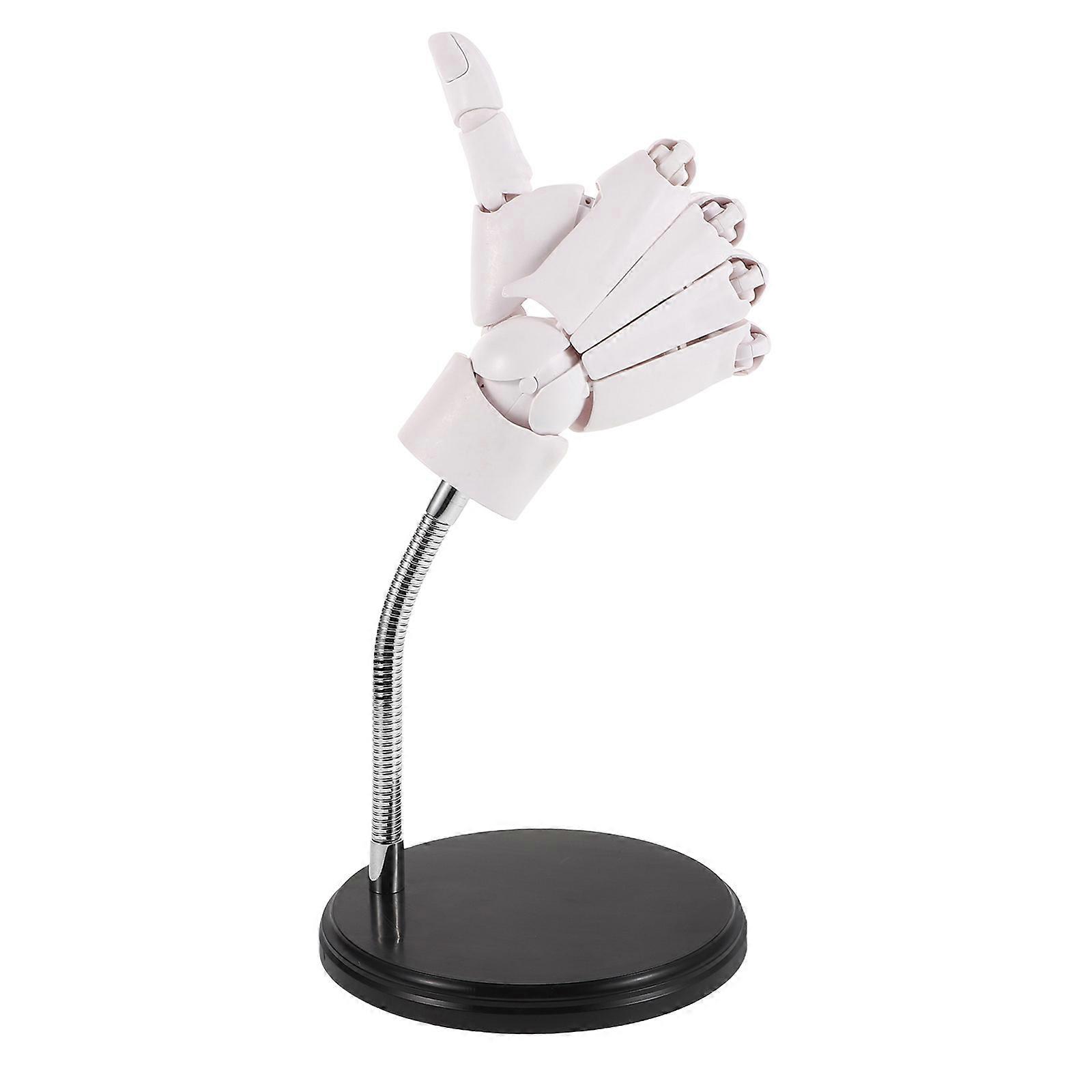 Flexible Artists Hand Model Ideal For Animation And Sketching White Articulated Finger Joint Design 1 Set