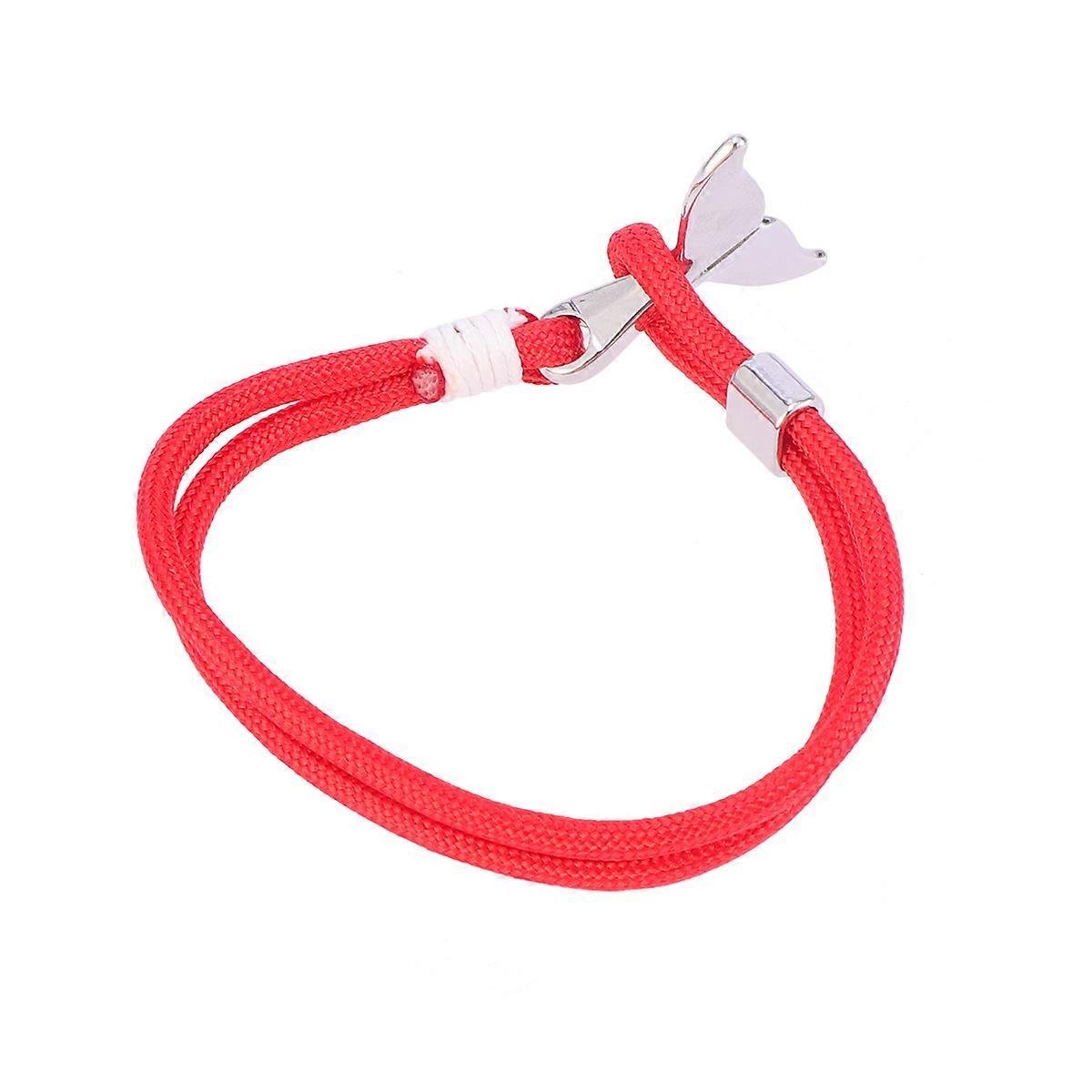 Fish Tail Bracelet Fashion Accessory For Shopping Work Casual Look In Red Color 1Pack