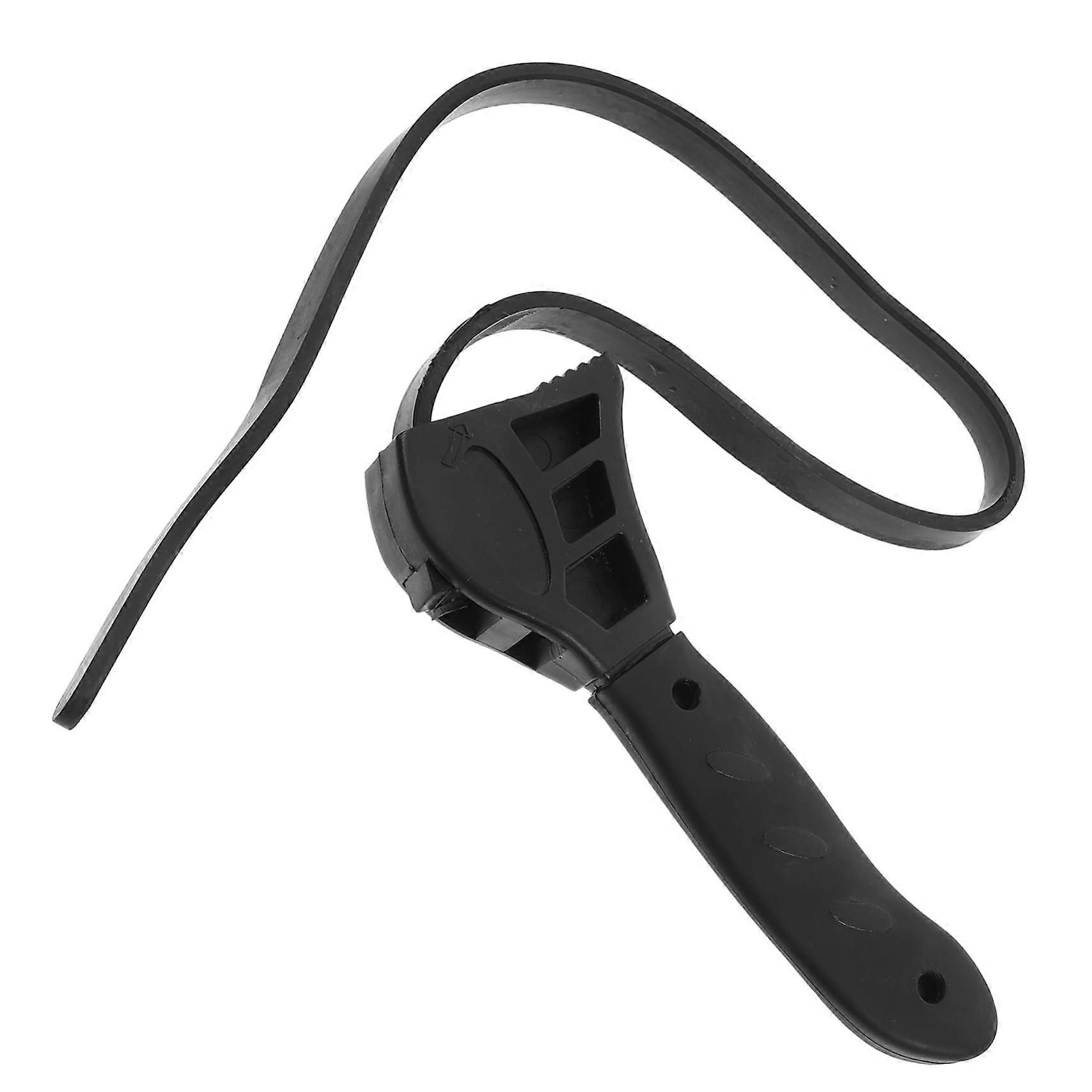 Band Wrench Adjustable Rubber Strap - Multifunction Tool With Non-Slip Grip For Oil Filter Changes And Bottle Openers