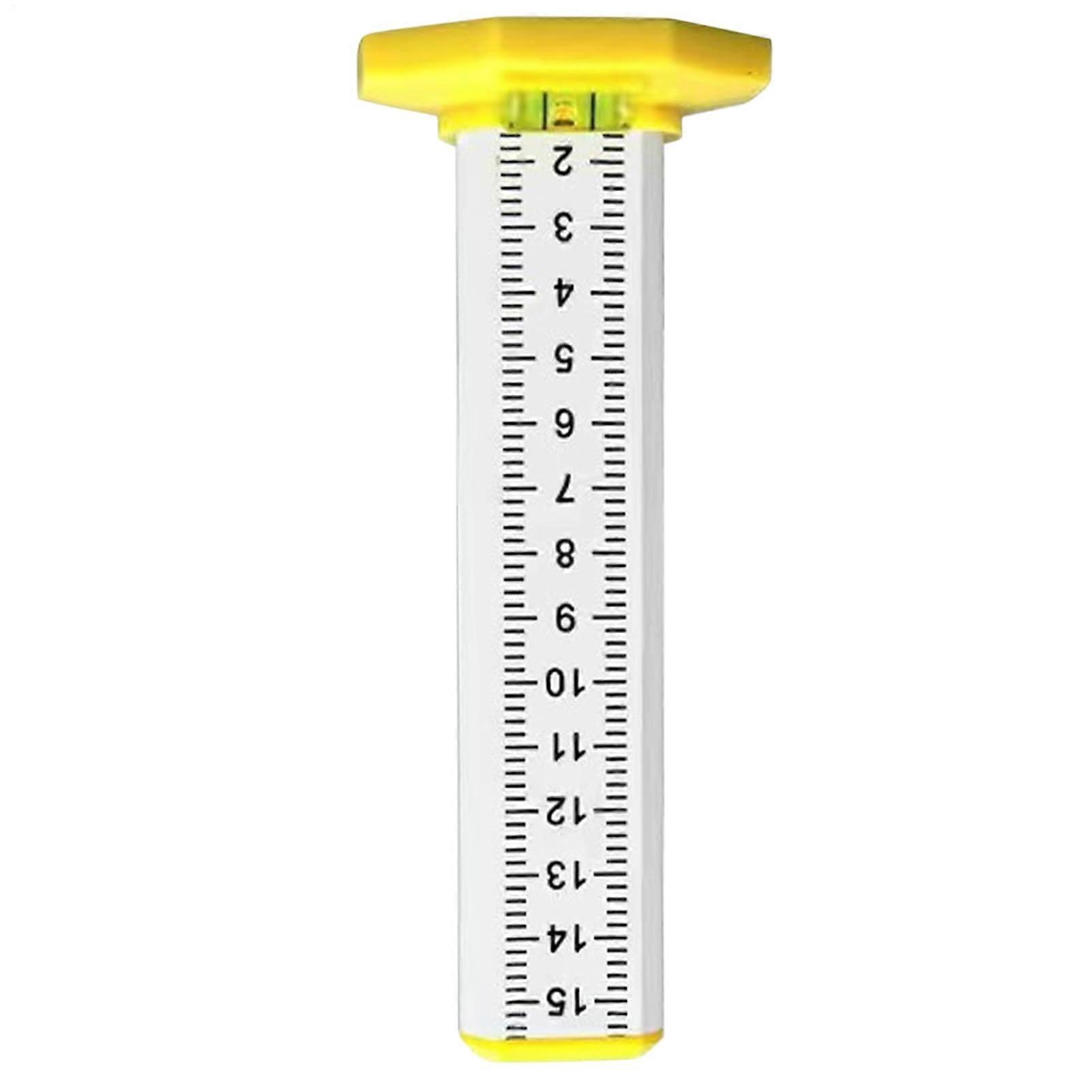 Ceiling tile leveler with magnetic base precision measuring device