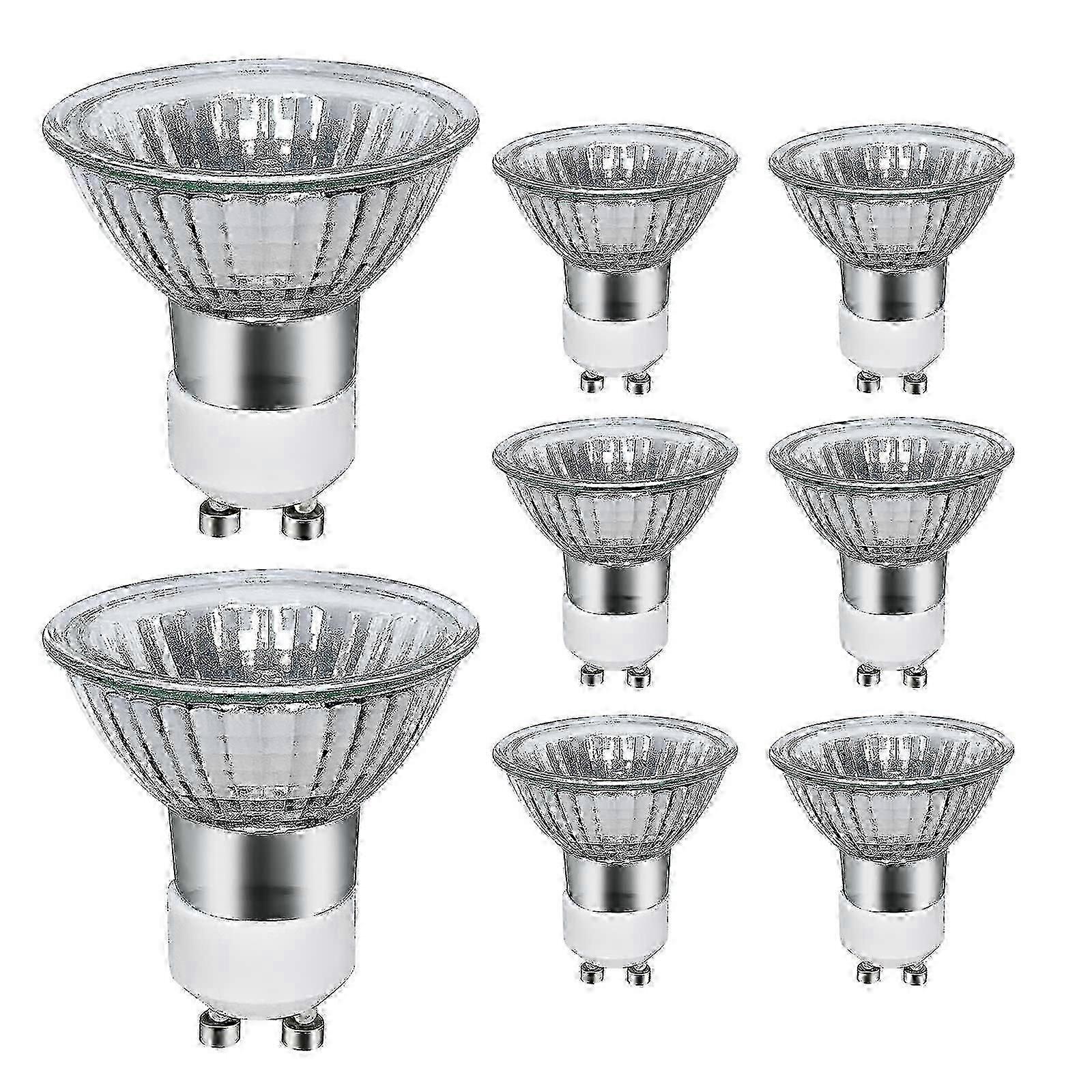 GU10 Halogen 35W 2800K Dimmable Ceiling Spotlights, Warm White Light Bulbs 8-Pack