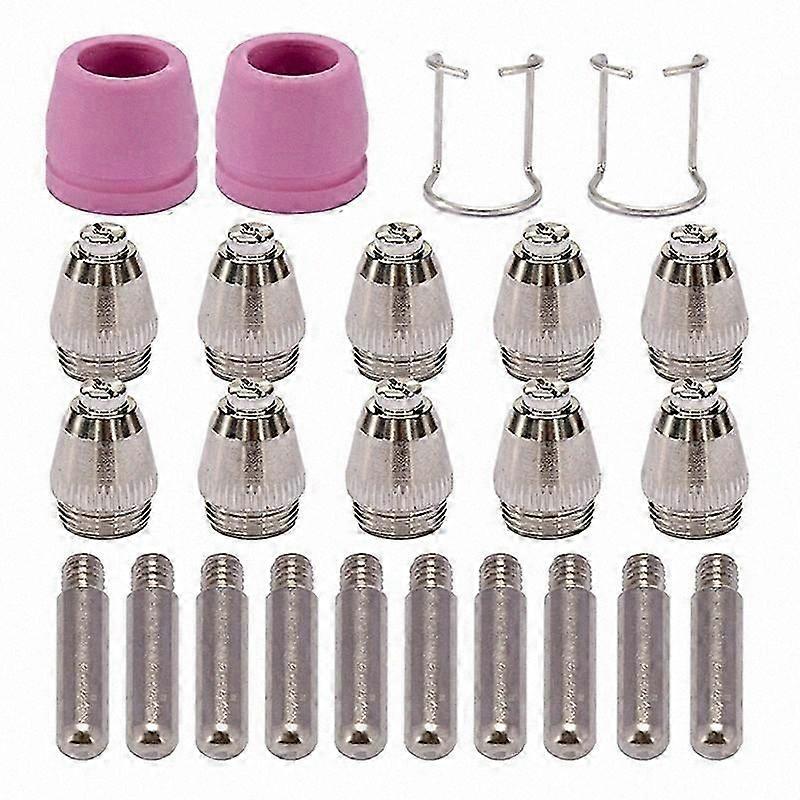Plasma Cutter Torch Tip Nozzles Kit, 24PCS Replacement Consumables for Cutting Tools