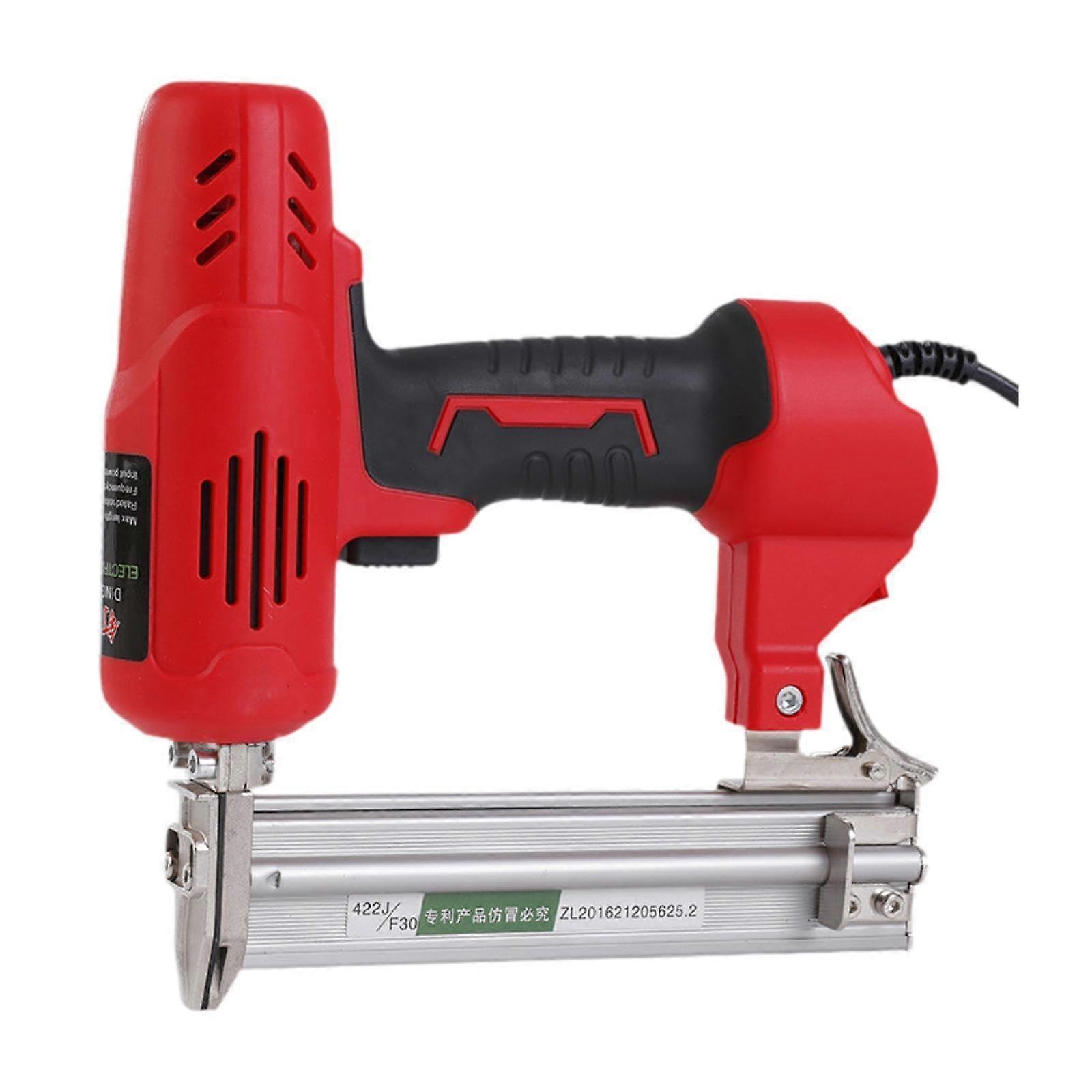 Electric Finish Nailer Stapler Woodworking Tool EU Plug 220V Furniture Making Comfortable Handle Versatile