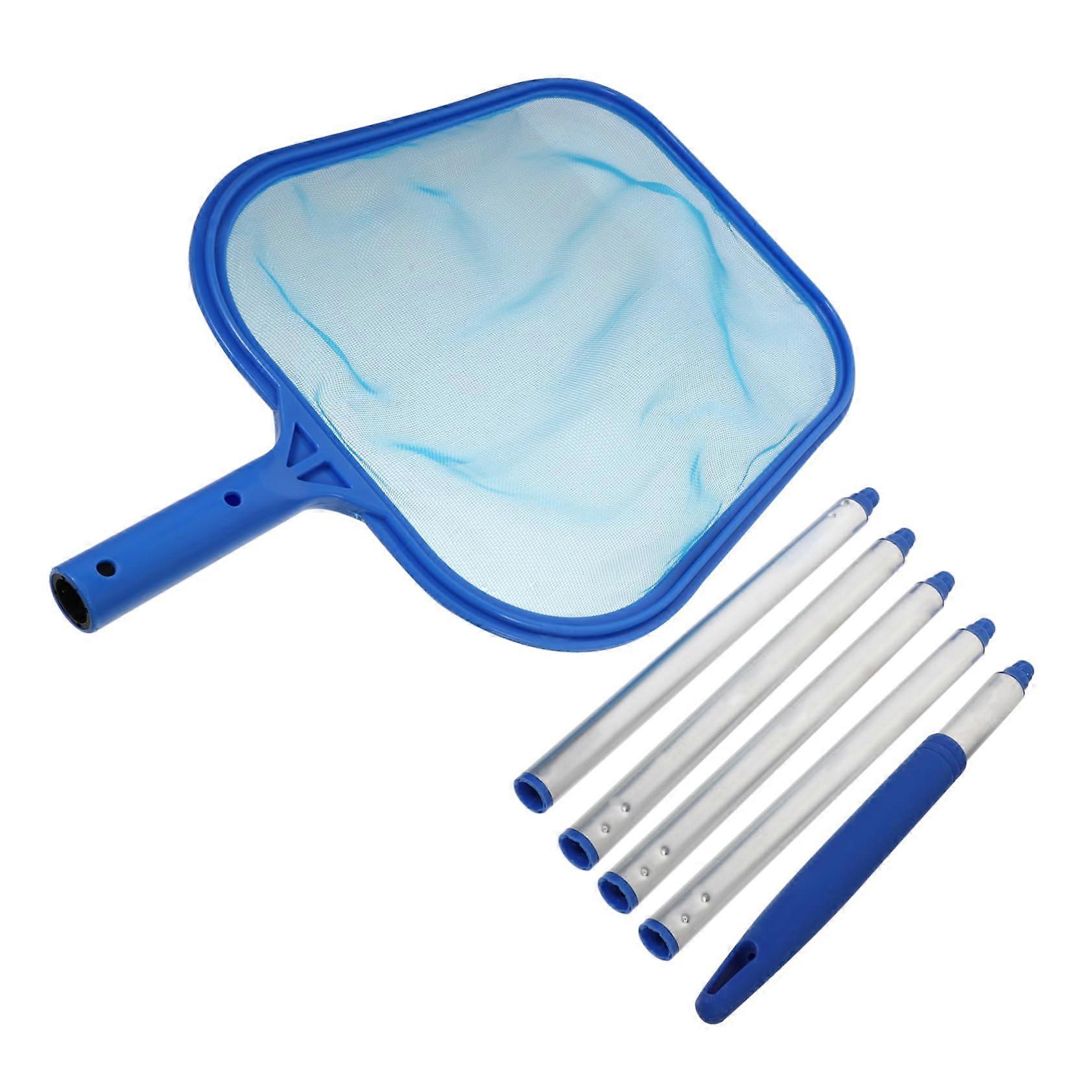Pool Skimmer with Aluminum Pole for Swimming Pool and Pond Cleaning, Net Design for Pools, Spas and Large Aquariums