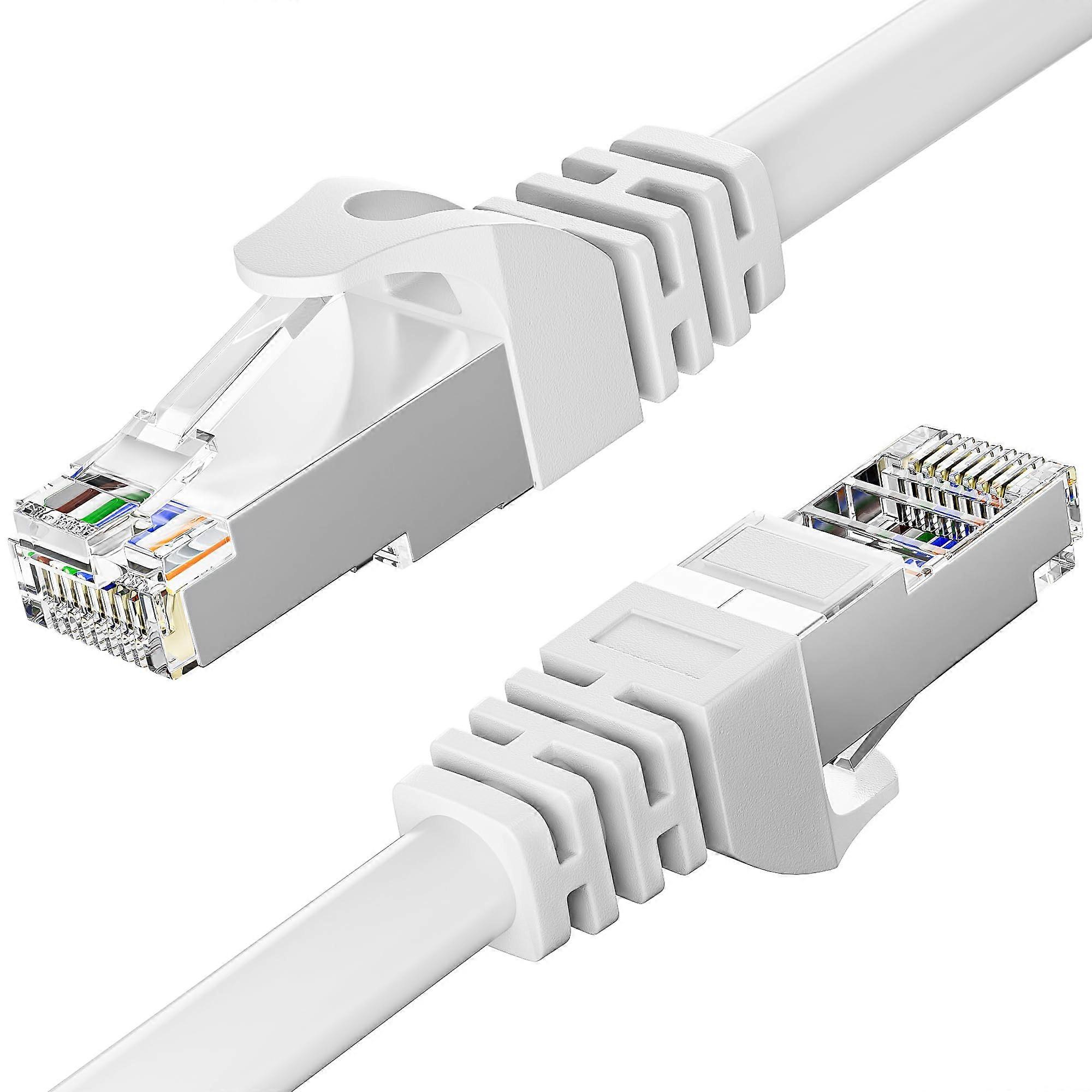 Ethernet Cable 5m Cat 6 FTP Shielded LAN Cable 1000Mbps 250MHz RJ45 23AWG CCA Compatible with Router and Modem