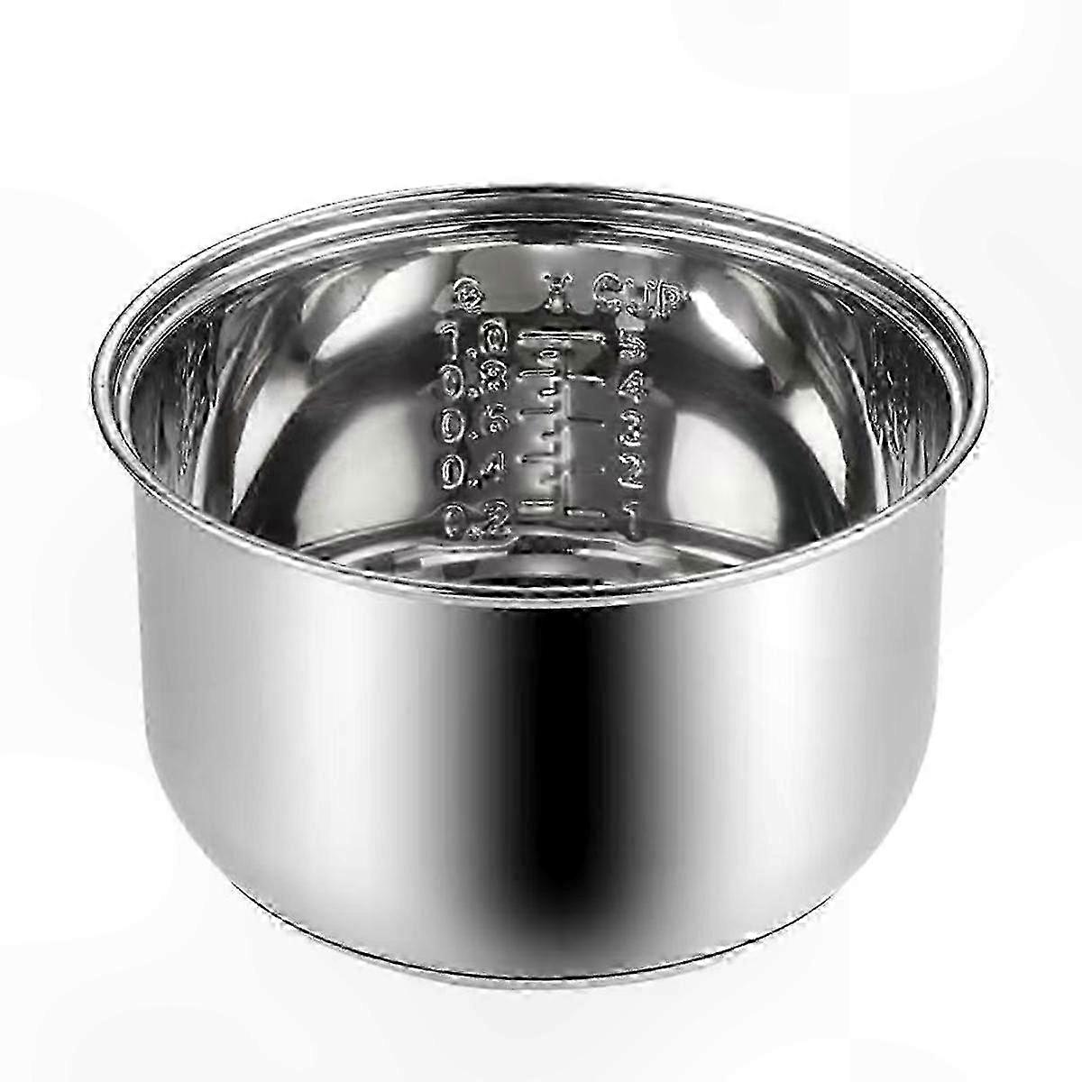 Replacement Stainless Steel Inner Pot for 5.5 Cup Multi-Cooker