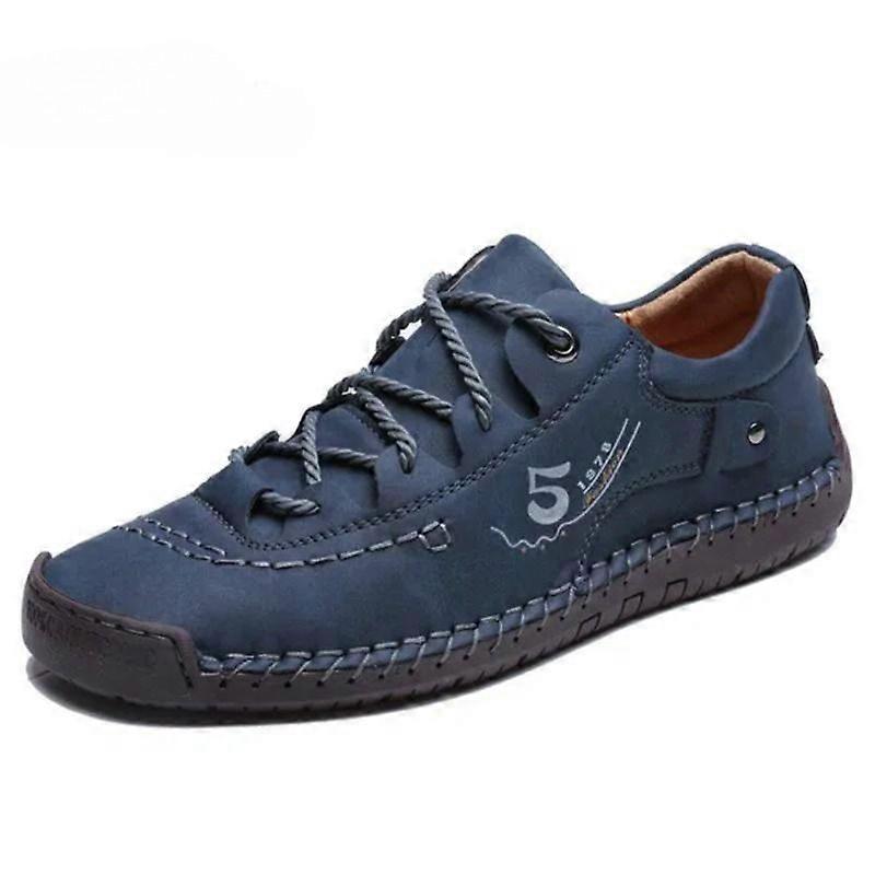 Breathable Flat Leather Casual Shoes For Men's