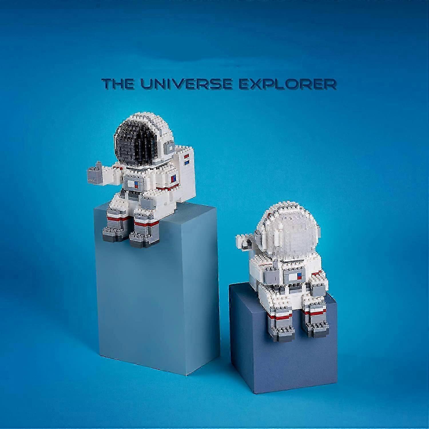 Astronaut Mini Building Blocks Micro Building Kits for Children and Adults 12-15 Space Toys with Led Light Kit