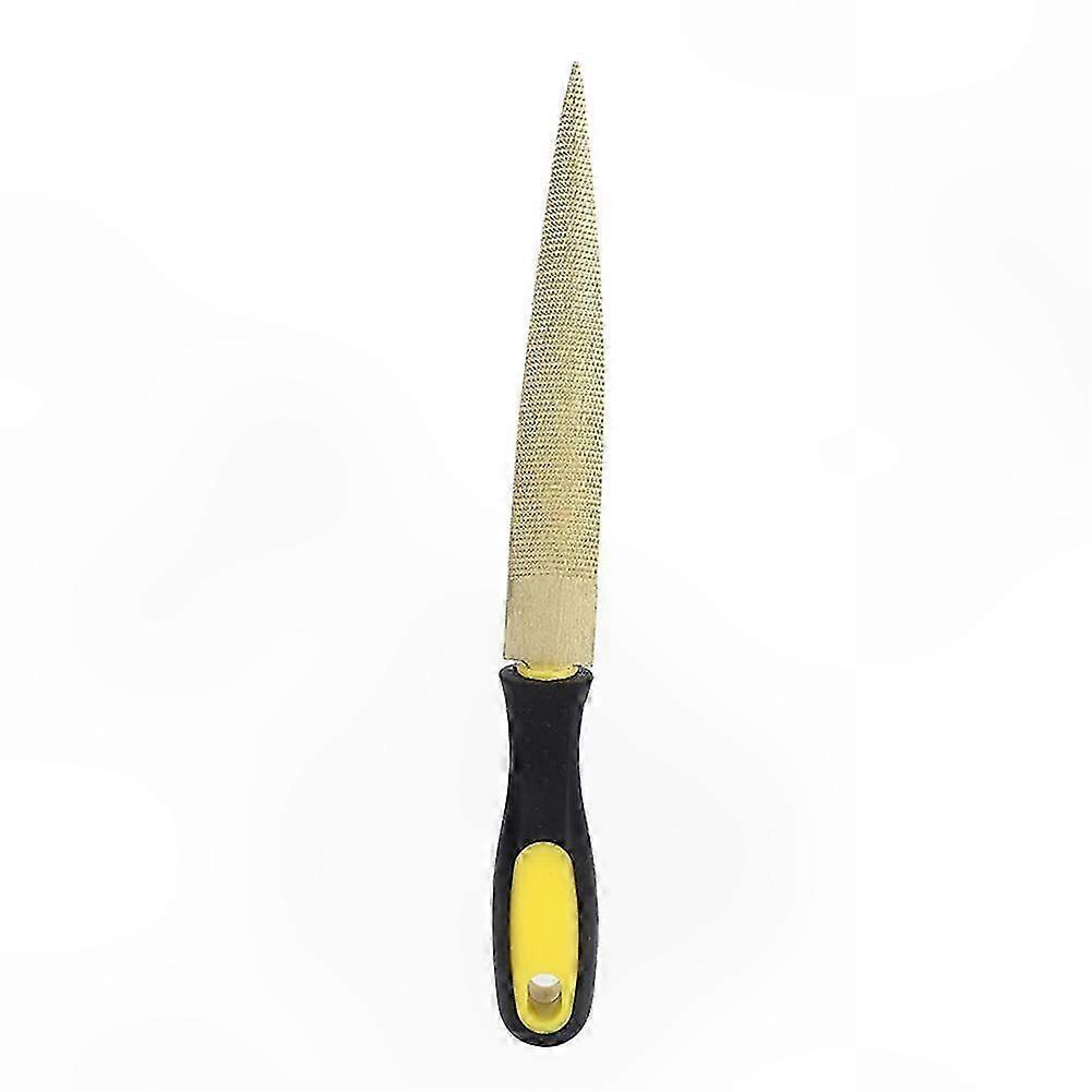 Golden Tapered Wood Rasp File for DIY Crafting and Woodworking Carving Tool 6in