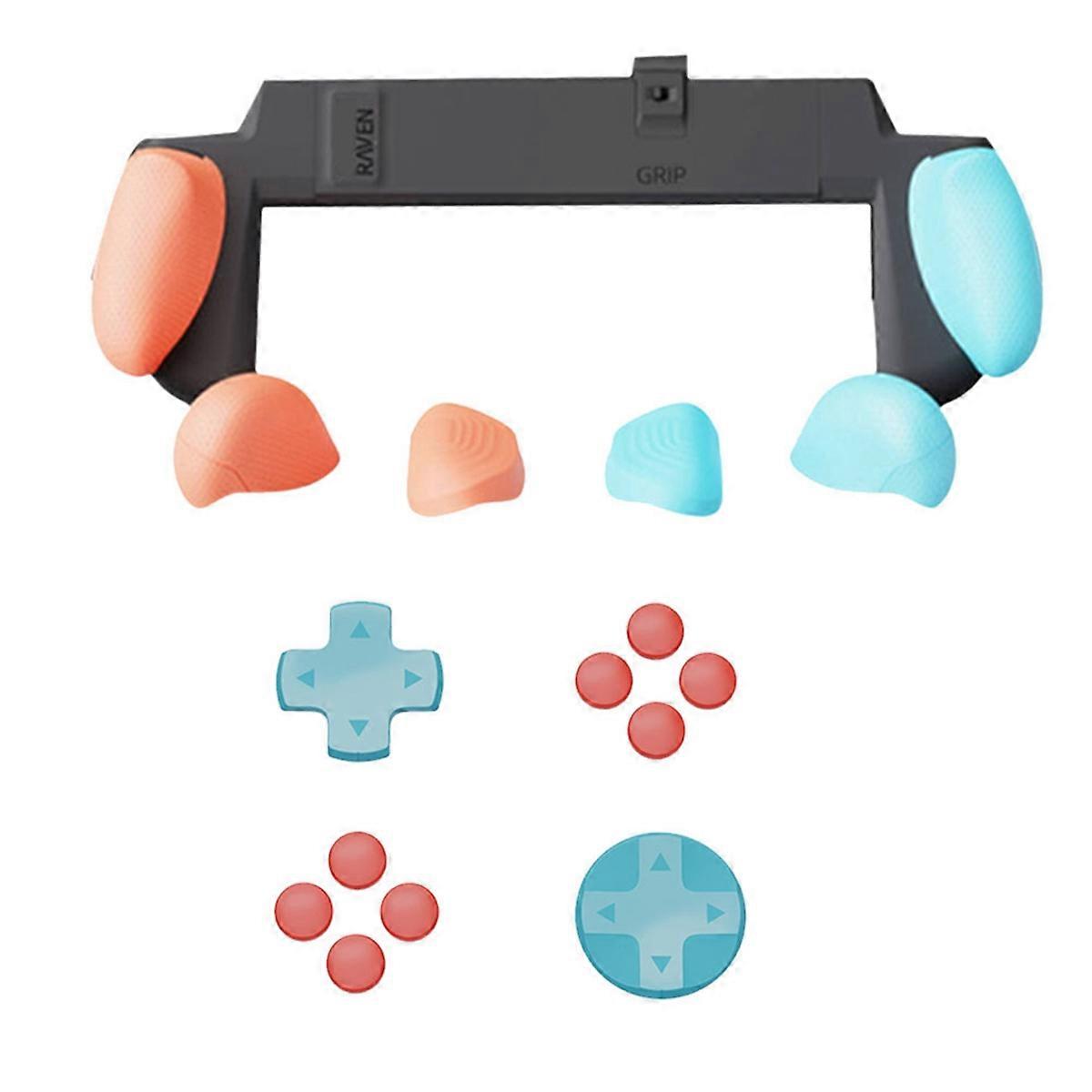 For Switch2 Case Plastic Grip Protective Shell+Button Caps+Direction Keys Kit for Switch2 Grip Case