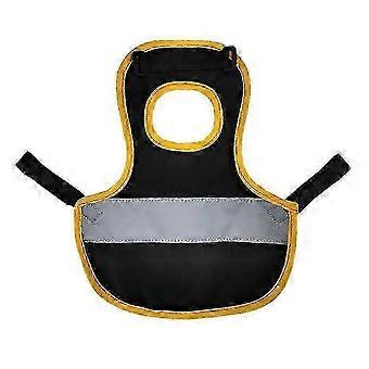 Colete de Frango Refletivo Ajustável para Proteção e Segurança de Aves - Preto