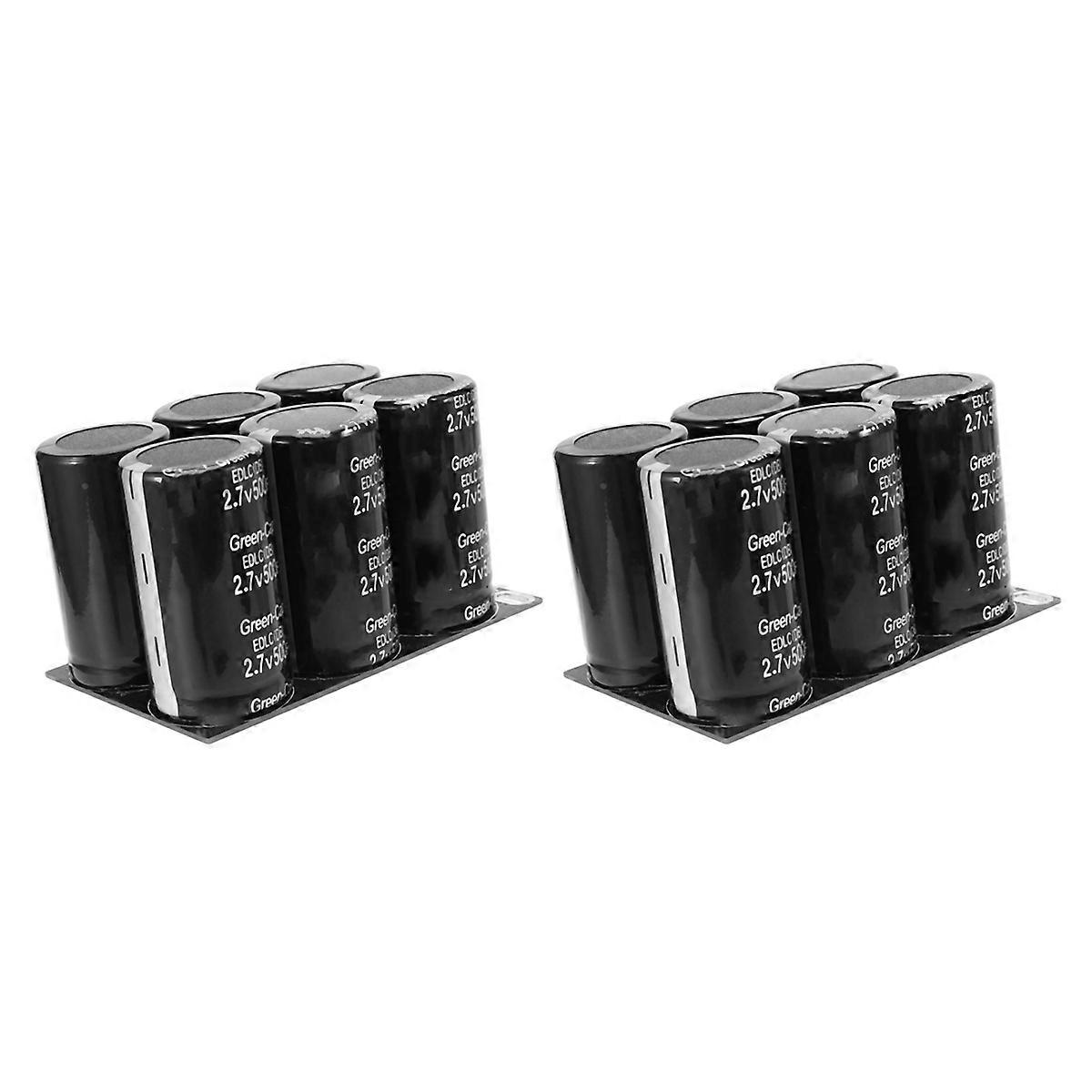 2X Capacitor 2.7V 500F with Protective Plate Capacitors